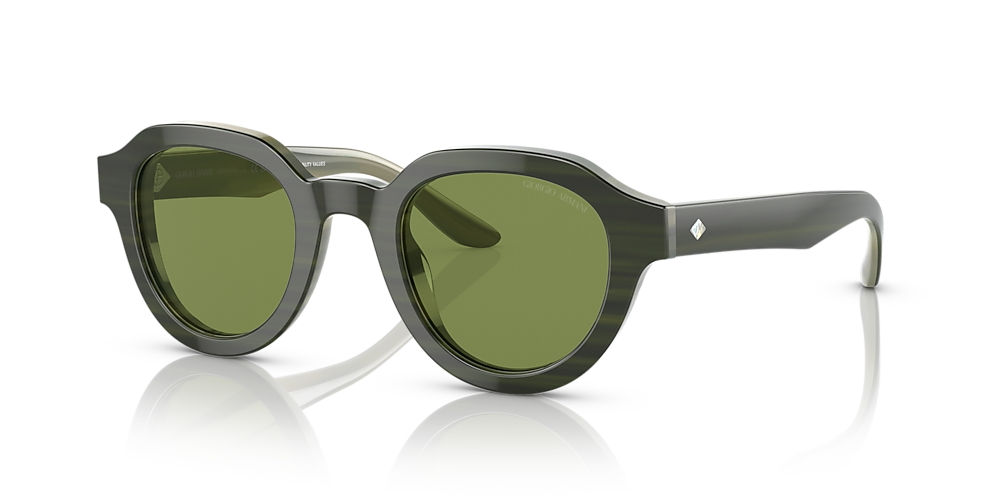 Giorgio Armani AR8172U 46 Green & Bilayer Marble Green Sunglasses