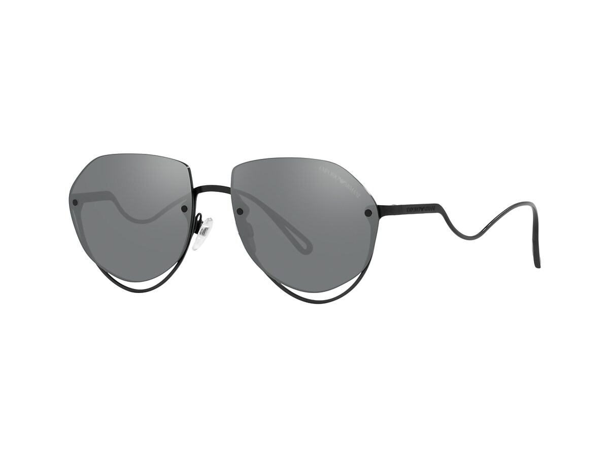 Emporio Armani EA2137 56 Grey Mirror Silver & Matte Black 