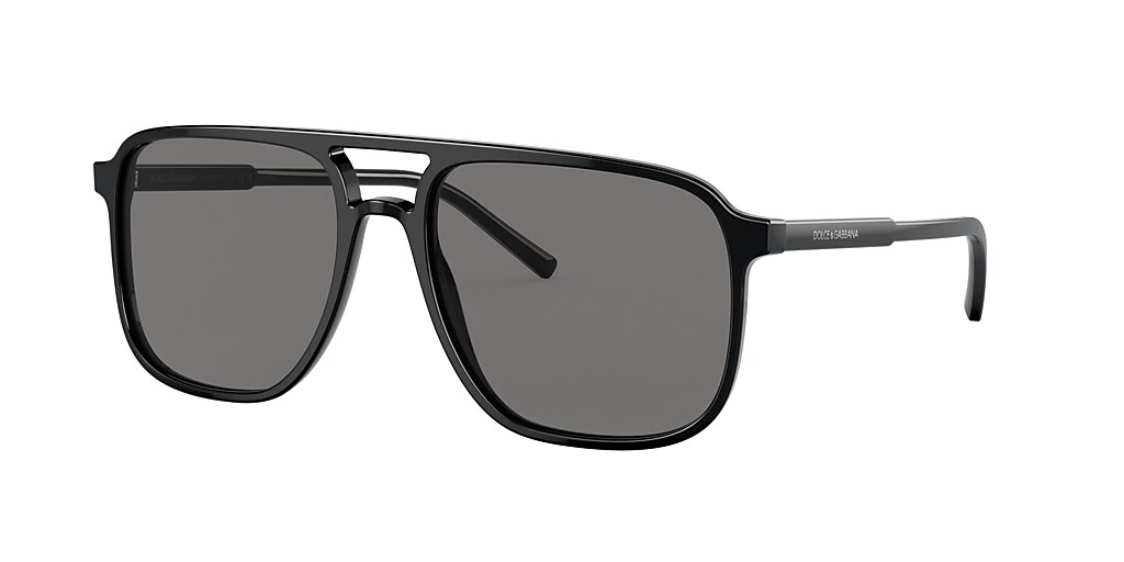 Dolce&Gabbana DG4423F 58 Polar Grey & Black Polarised Sunglasses ...