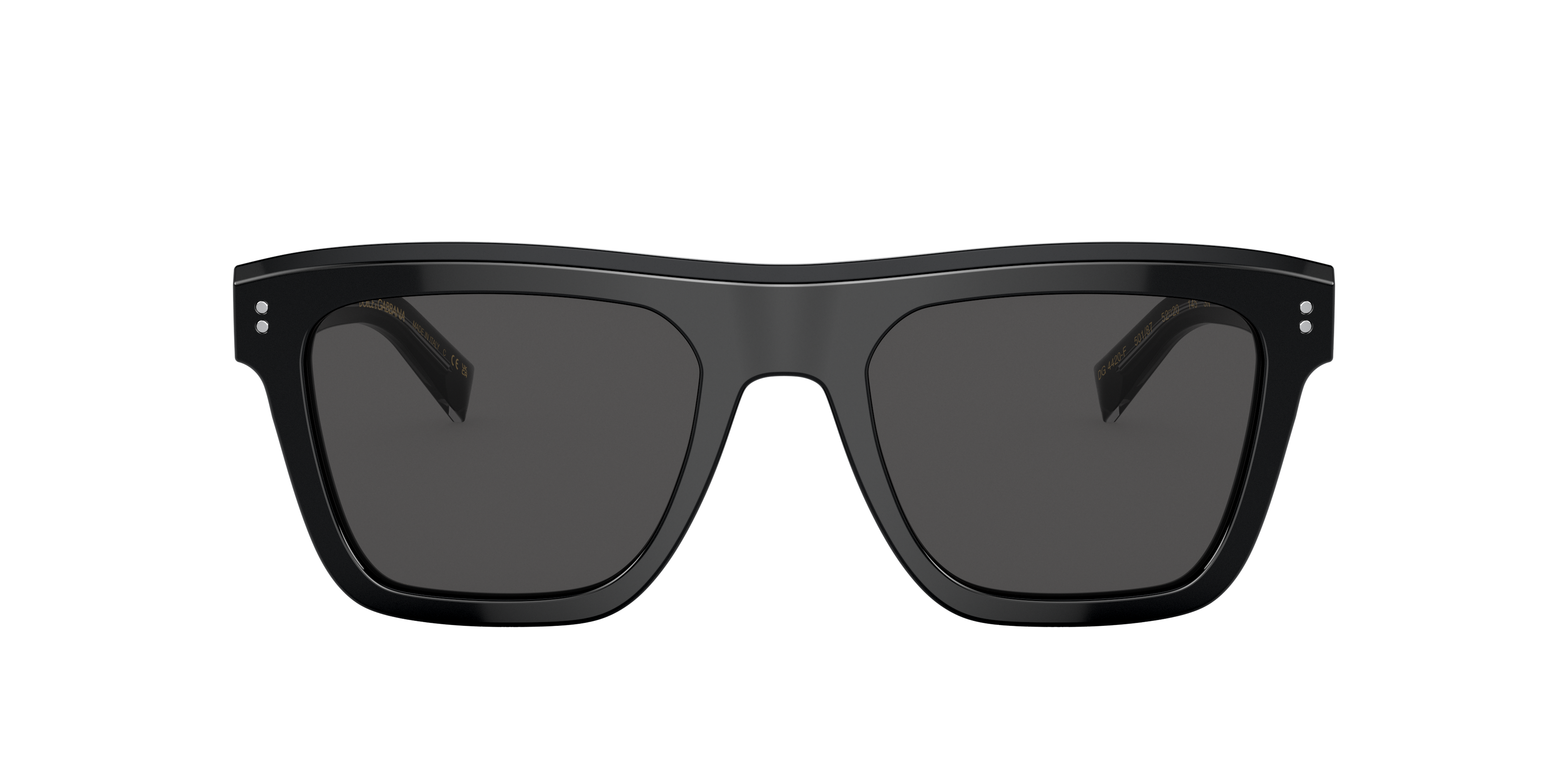 Dolce & Gabbana Men's Low Bridge Fit Sunglasses, Dg4420f52-x In Dark Grey