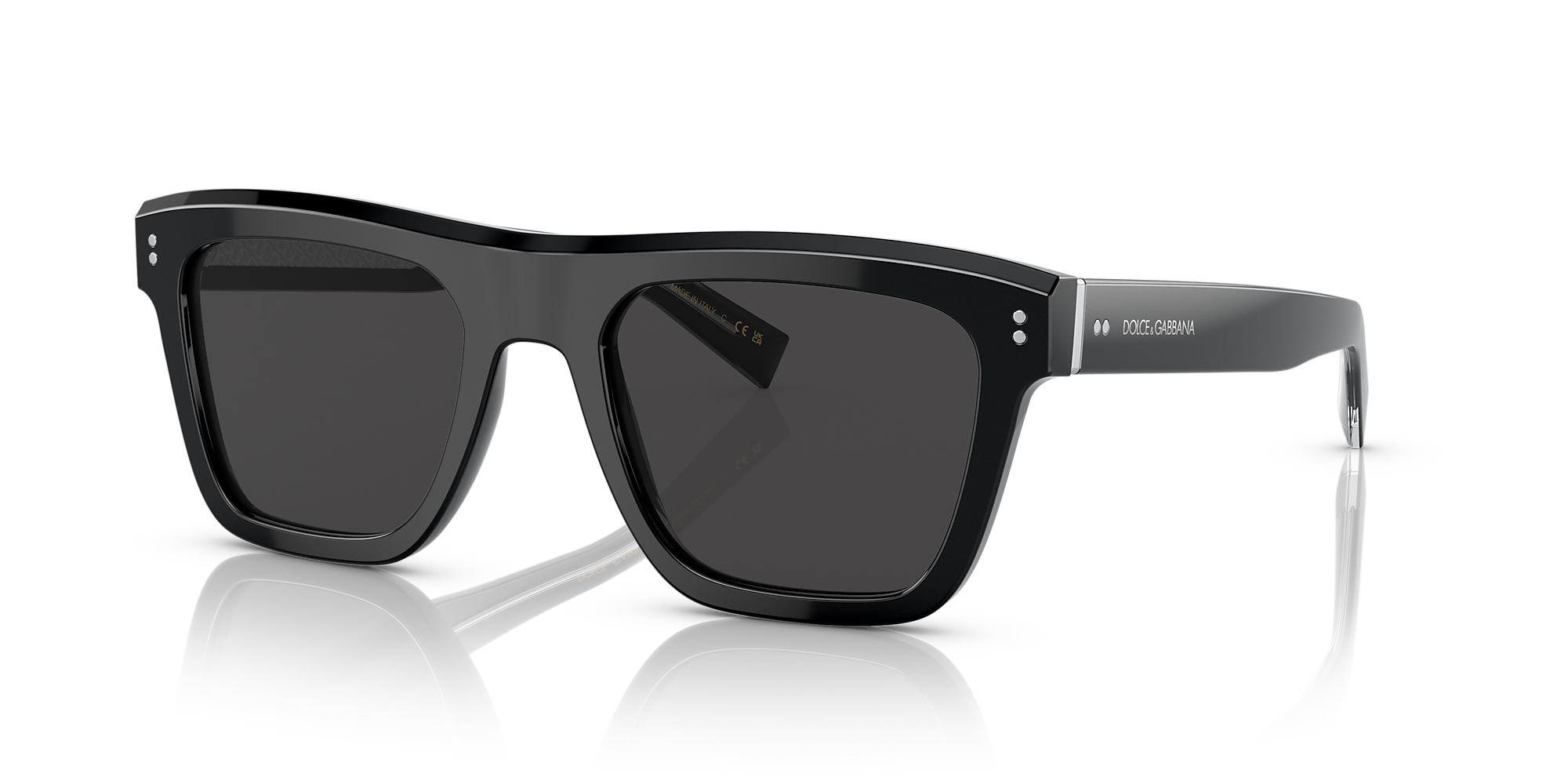 Dolce&Gabbana DG4420F 52 Dark Grey & Black Sunglasses | Sunglass Hut USA