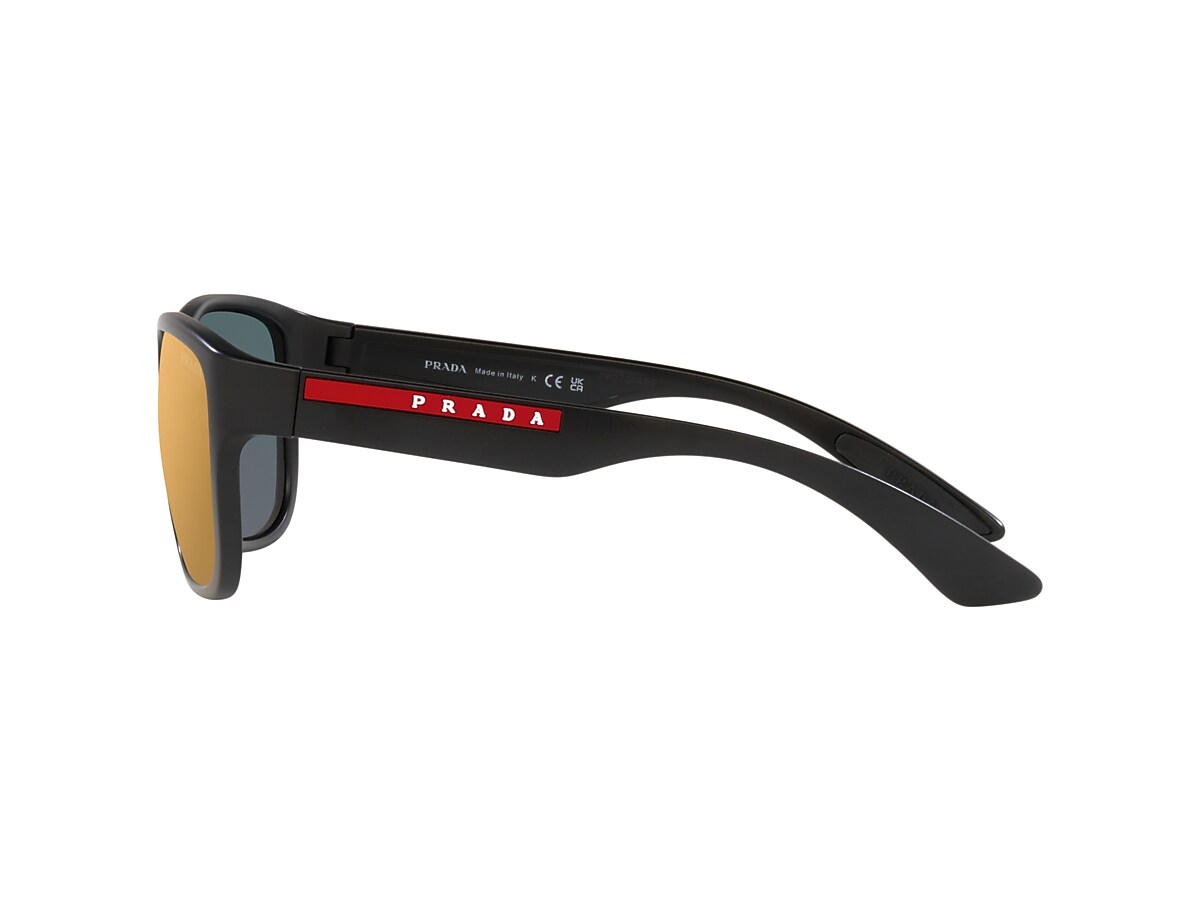 Prada Linea Rossa PS 01US Active 59 Dark Grey Mirror Orange Tuning & Matte  Black Sunglasses | Sunglass Hut USA