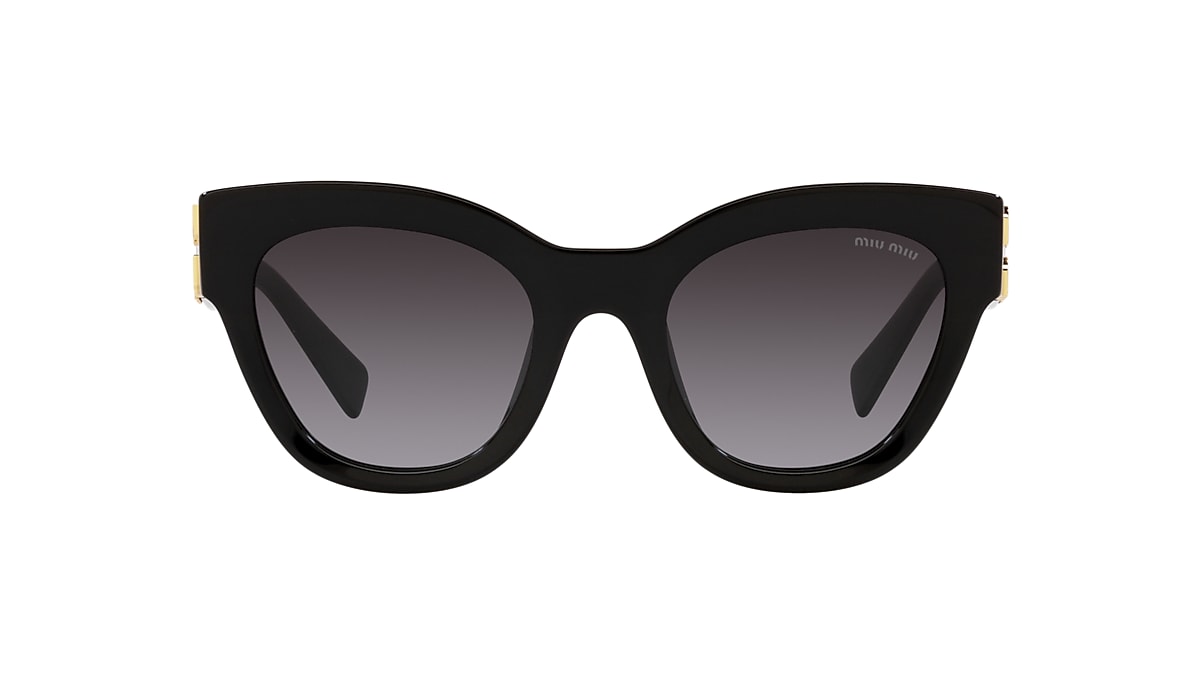 Miu Miu MU 01YS 51 Grau Verlaufstönung & Schwarz Sunglasses 