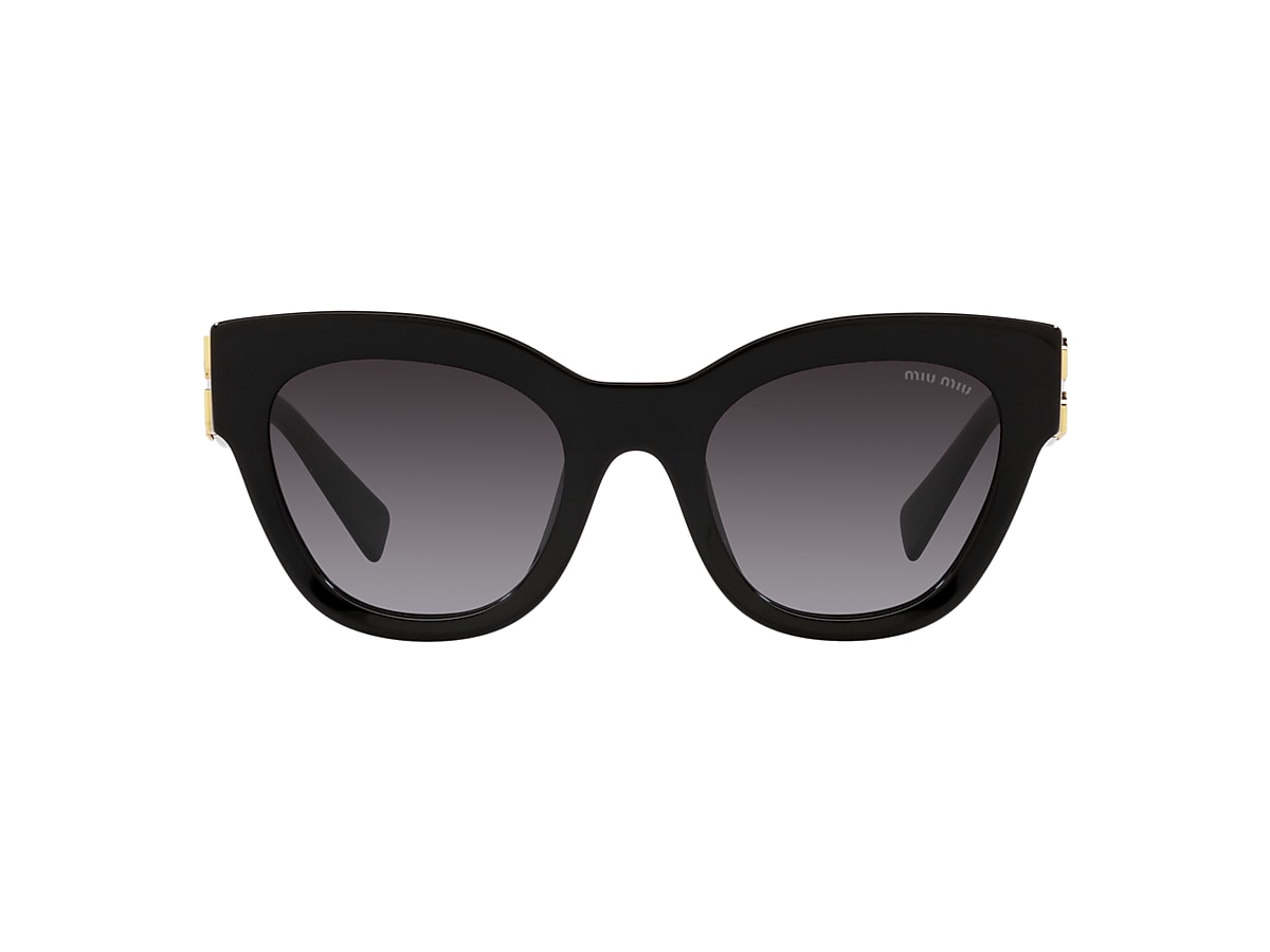 Miu Miu MU 01YS 51 Grau Verlaufstönung & Schwarz Sunglasses 
