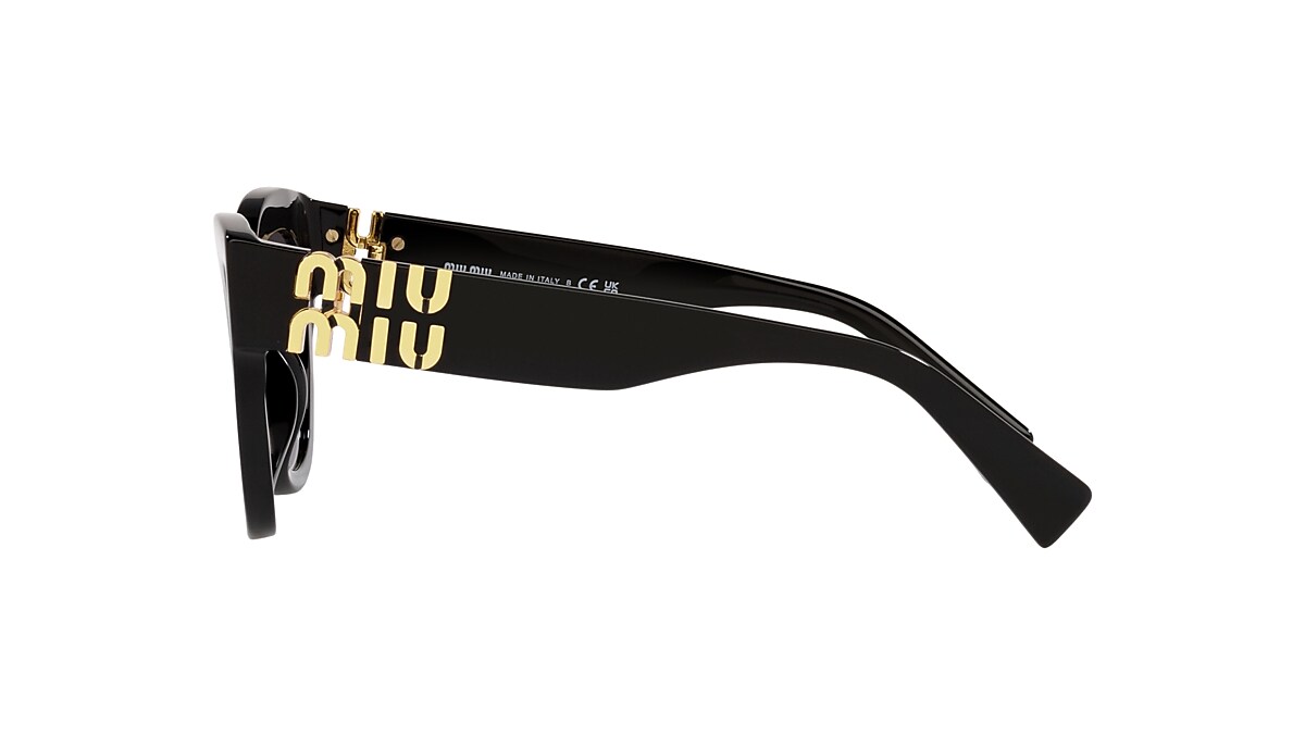 Miu Miu MU 01YS 51 Grau Verlaufstönung & Schwarz Sunglasses 