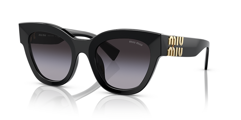 angivet Oversætte inaktive Miu Miu MU 01YS 51 Grey Gradient & Black Sunglasses | Sunglass Hut USA