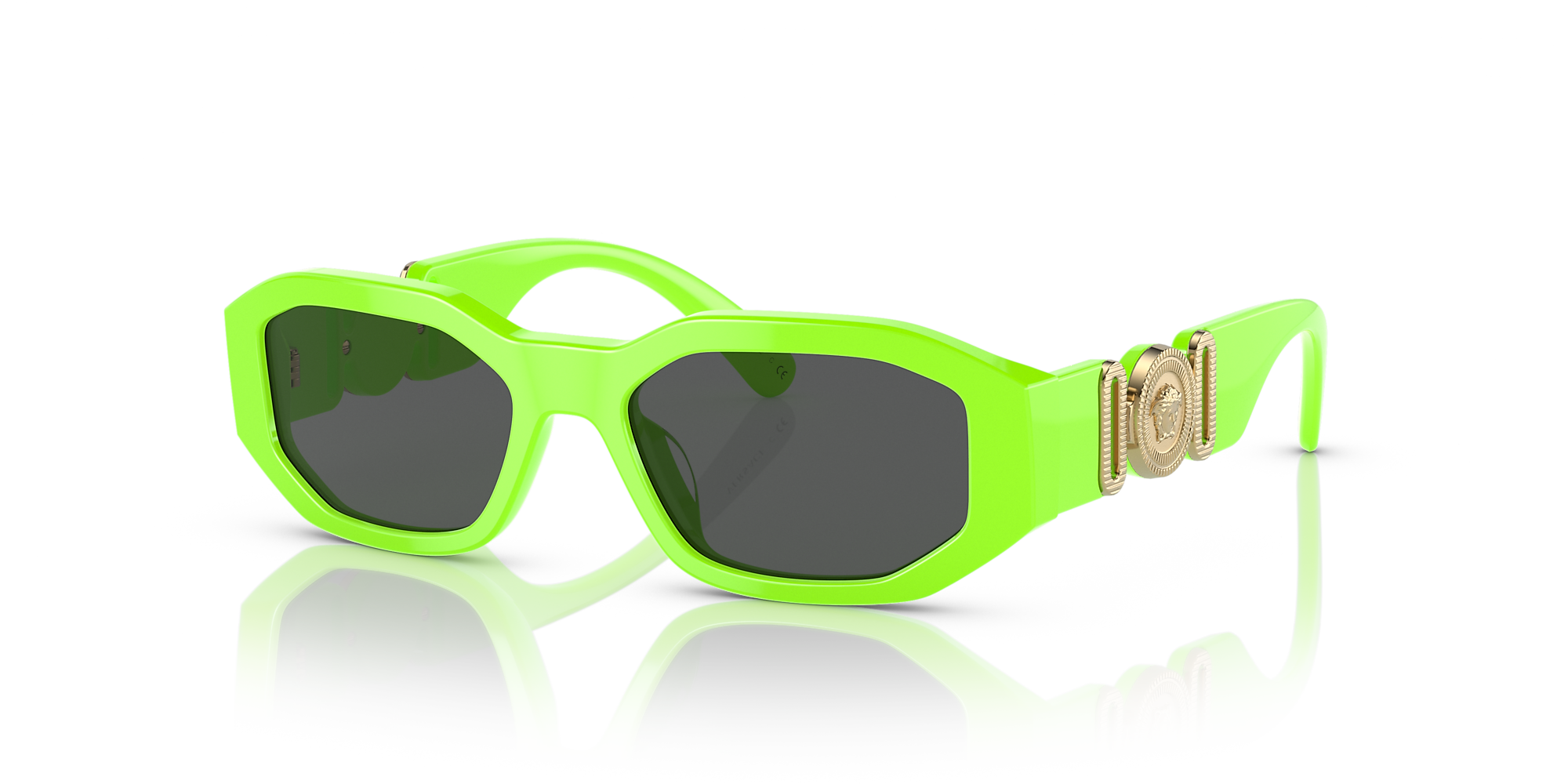 Versace VK4429U Kids 48 Dark Grey & Fluo Green Sunglasses | Sunglass ...