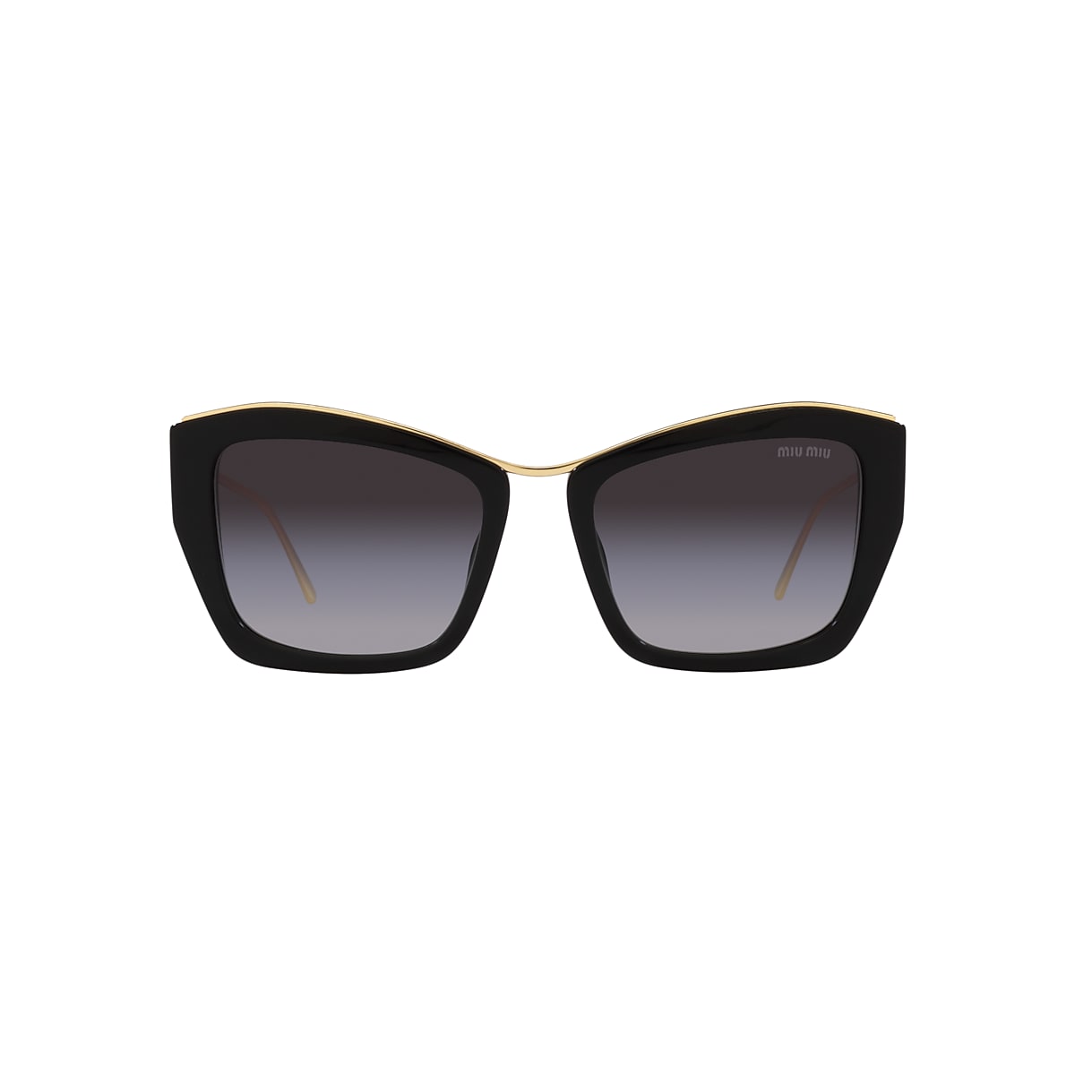 Miu Miu MU 02YS 55 Grey Gradient & Black Sunglasses | Sunglass 
