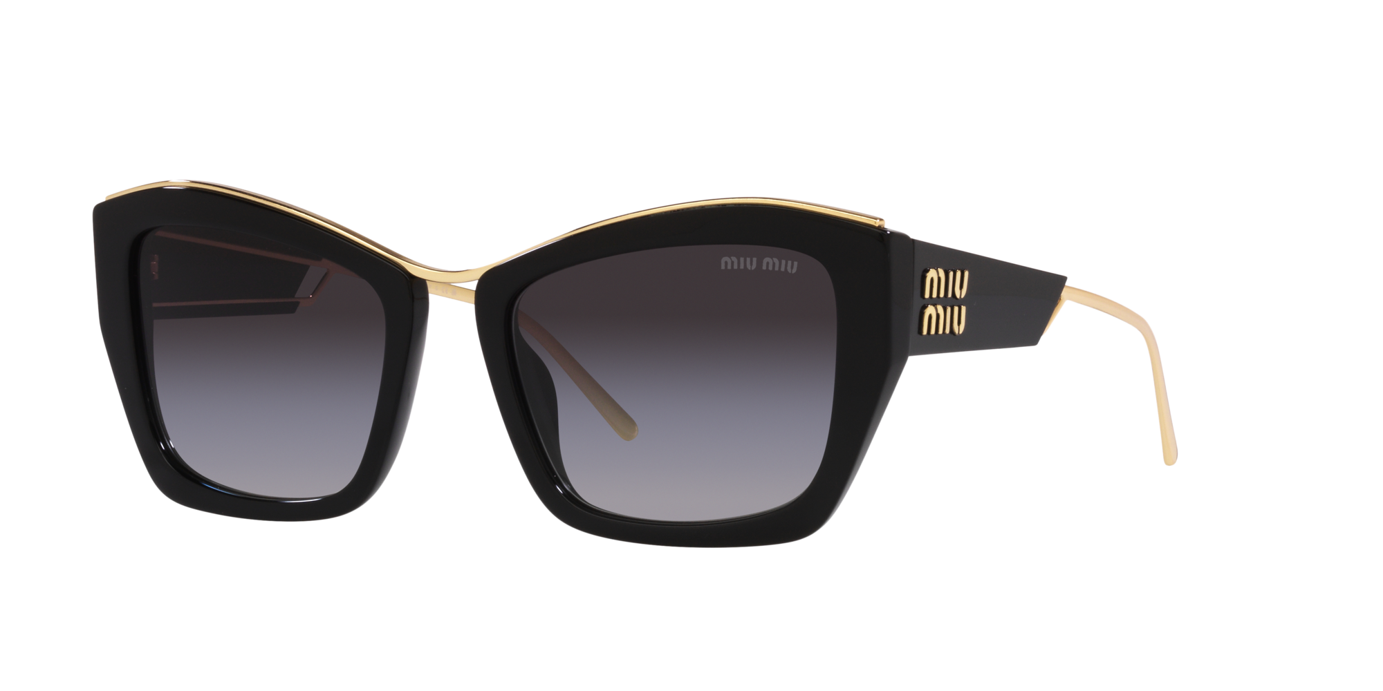 Miu Miu SMU04Z Oval Sunglasses | Fashion Eyewear US