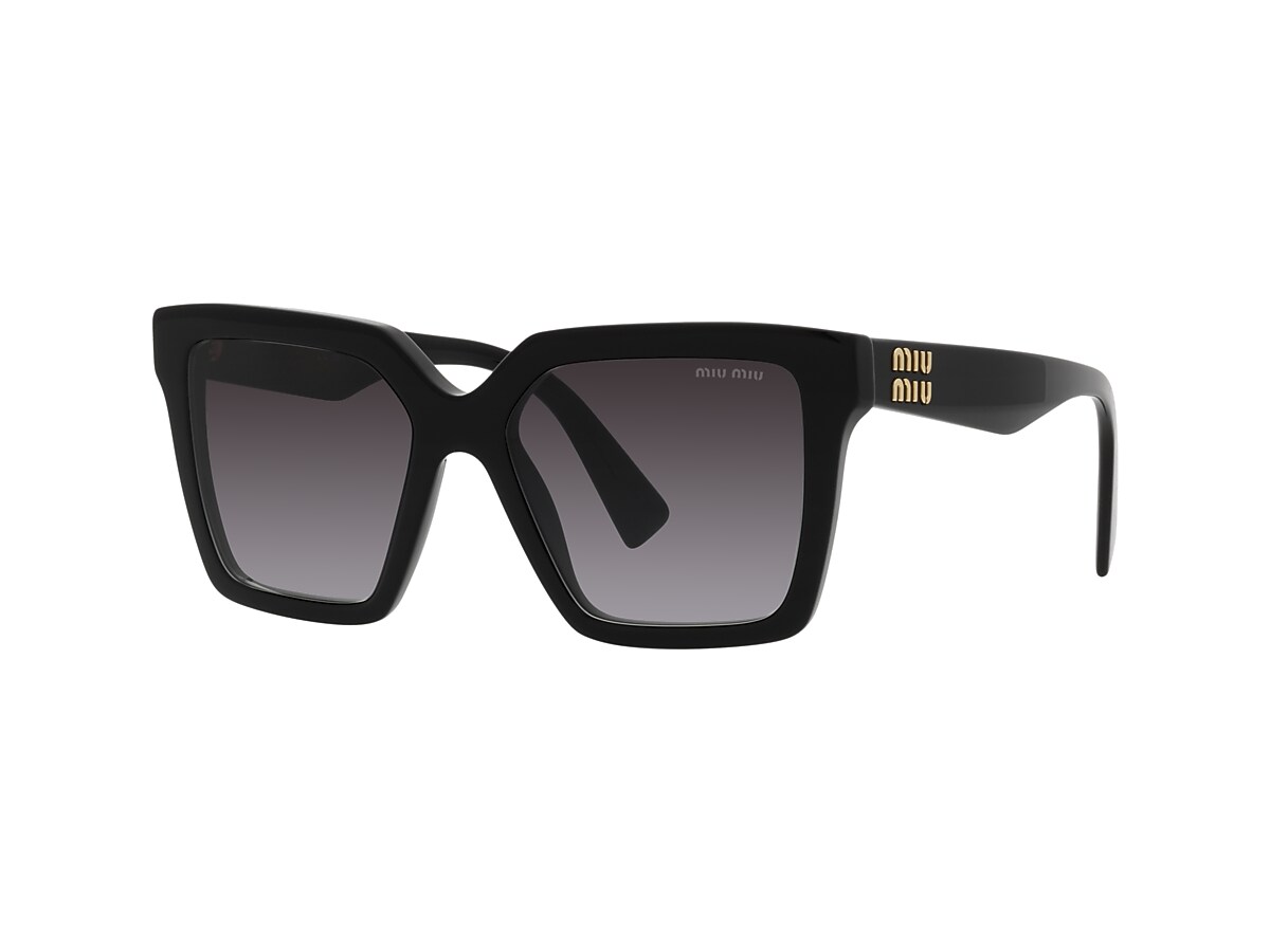 Miu Miu MU 03YS 54 Gradient Grey & Black Sunglasses | Sunglass Hut USA