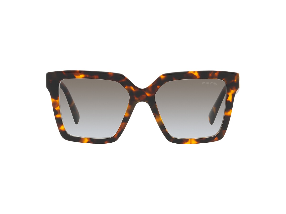 Miu Miu MU 03YS 54 Gradient Grey & Honey Havana Sunglasses  