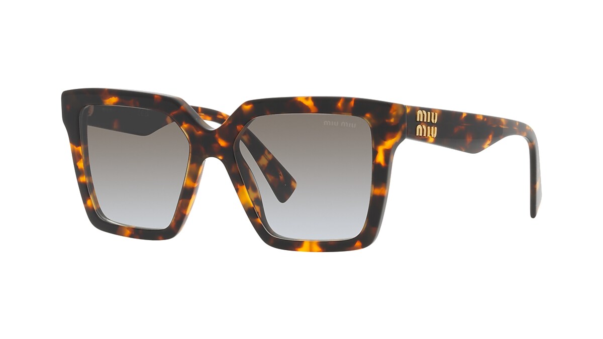Miu Miu MU 03YS 54 Gradient Grey & Honey Havana Sunglasses  