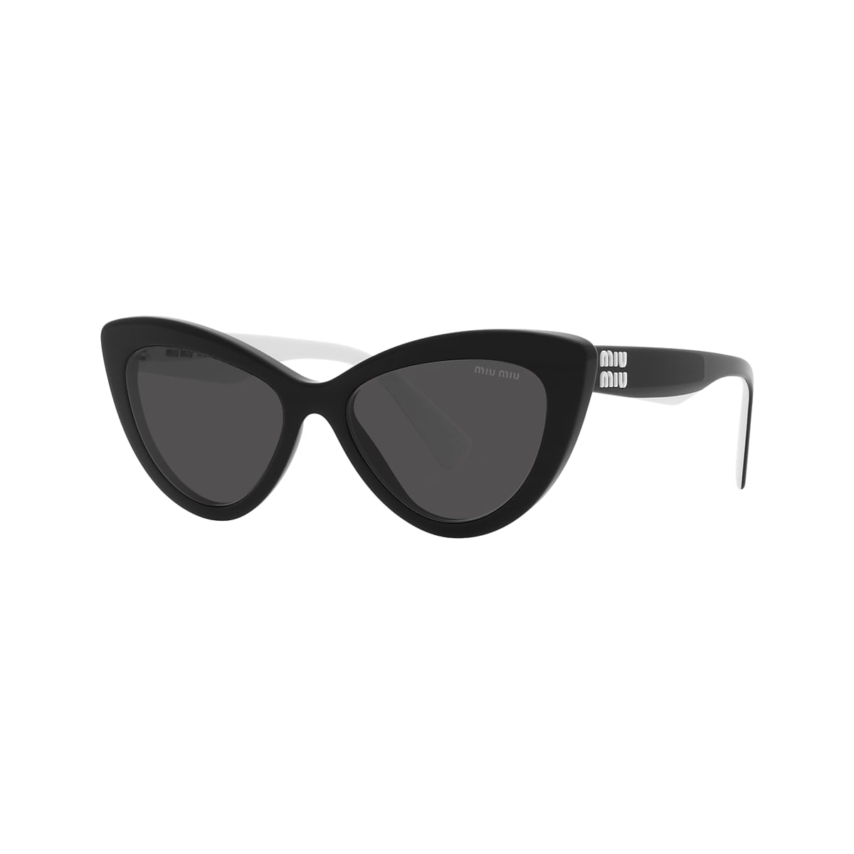Miu Miu MU 11WS 54 Dark Grey & Black Sunglasses