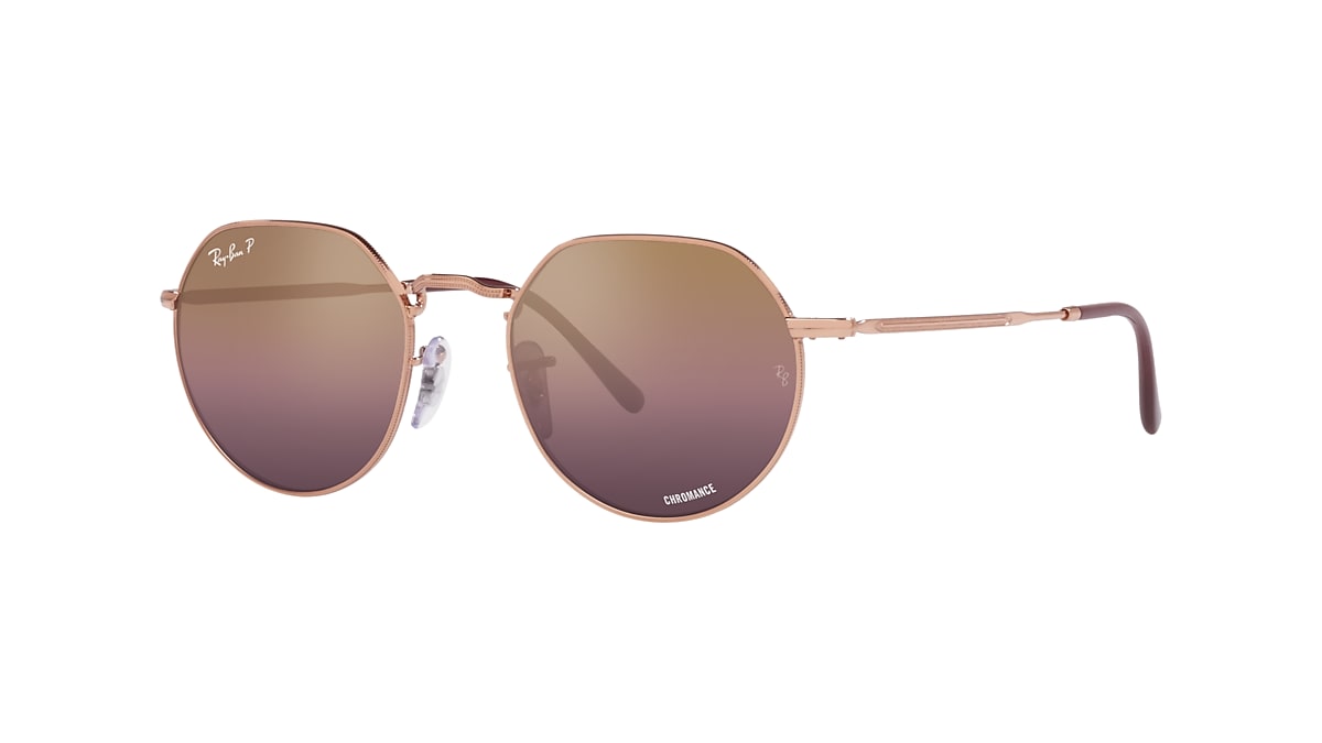 Ray-Ban RB3565 Jack Chromance 53 Gold/Red & Rose Gold Polarized