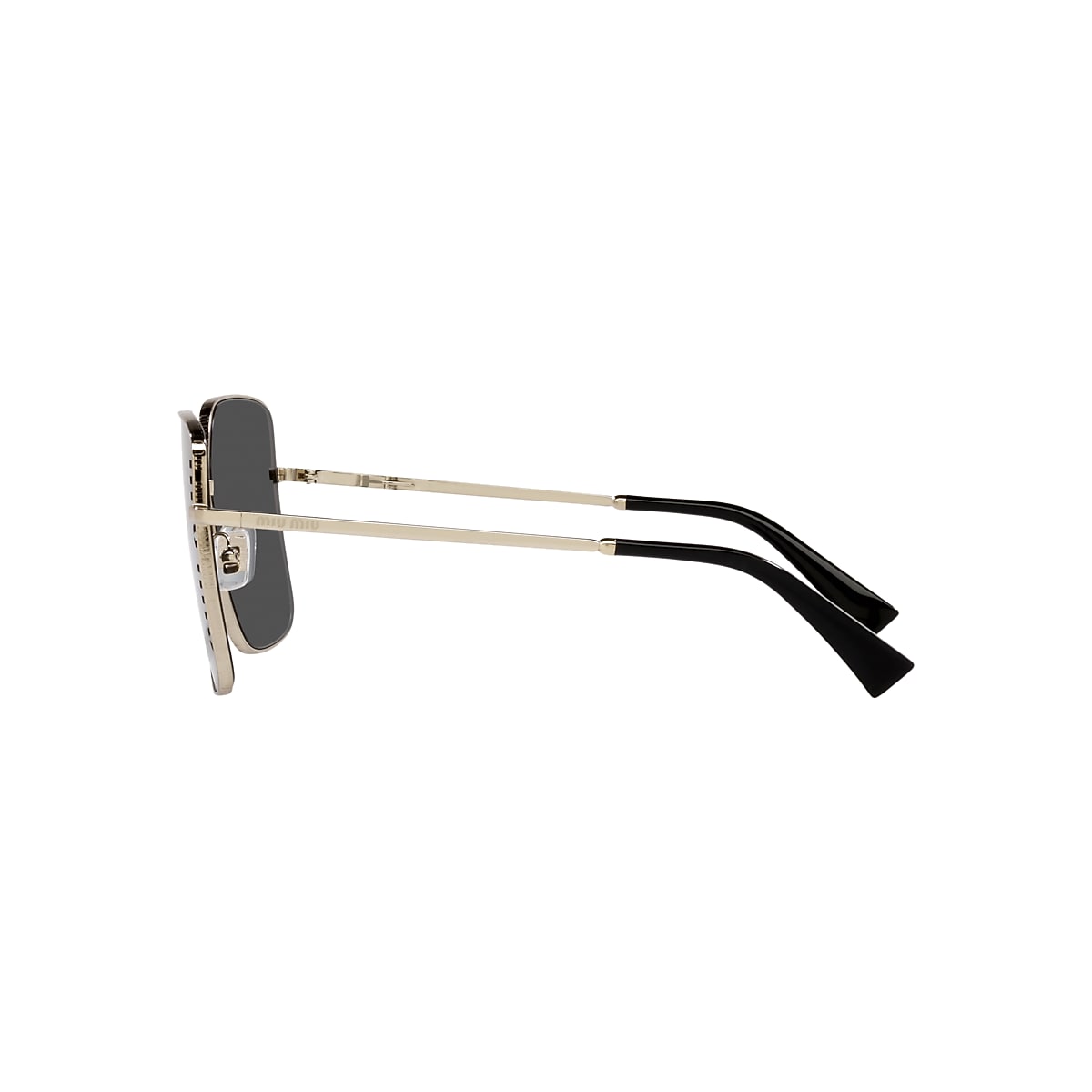Miu Miu MU 51YS 60 Dunkelgrau & Hellgold Sunglasses | Sunglass Hut 