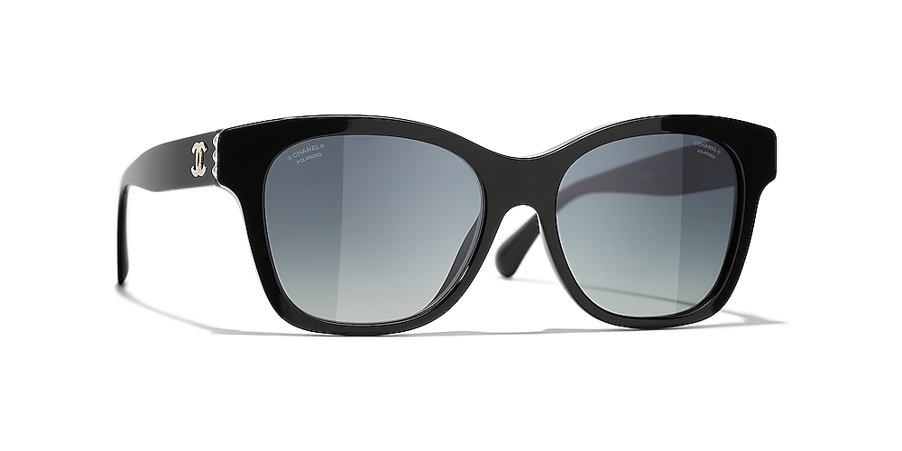 Chanel Square Sunglasses CH5482H 54 Grey & Black & Gold Polarised