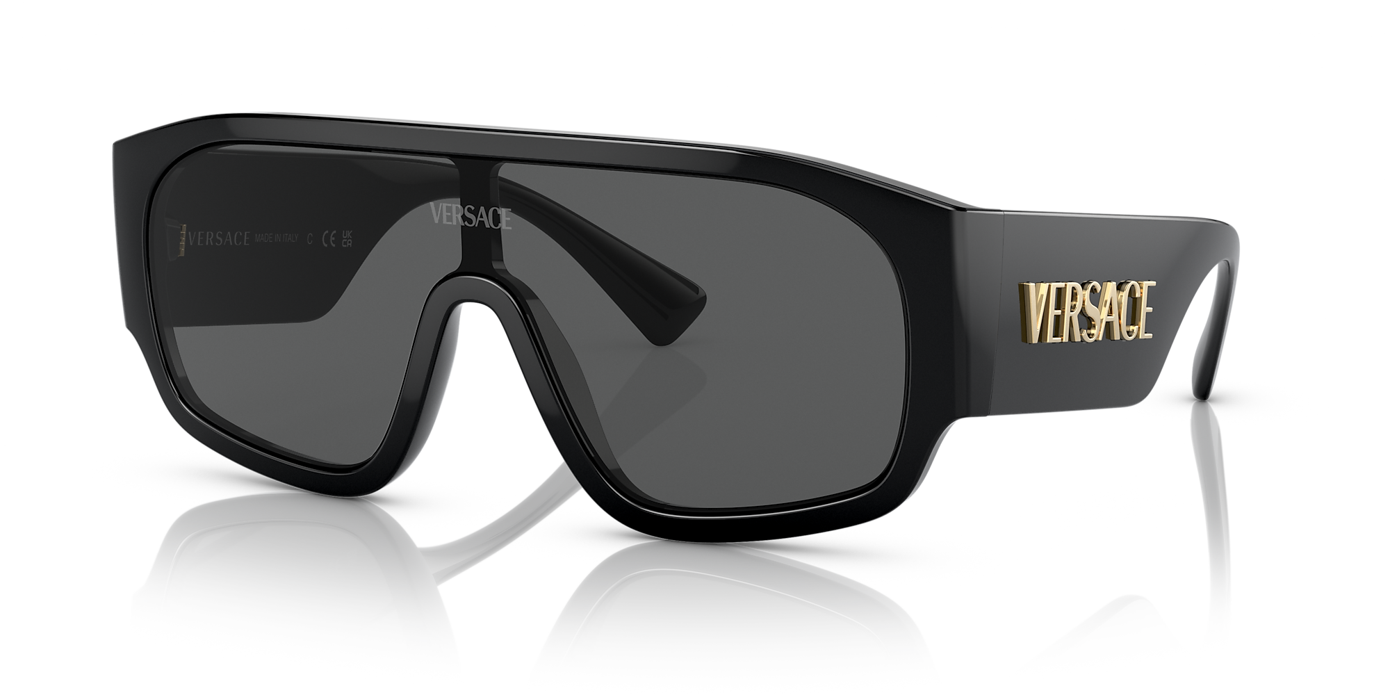 Versace Ve4439 01 Dark Grey And Black Sunglasses Sunglass Hut Usa 