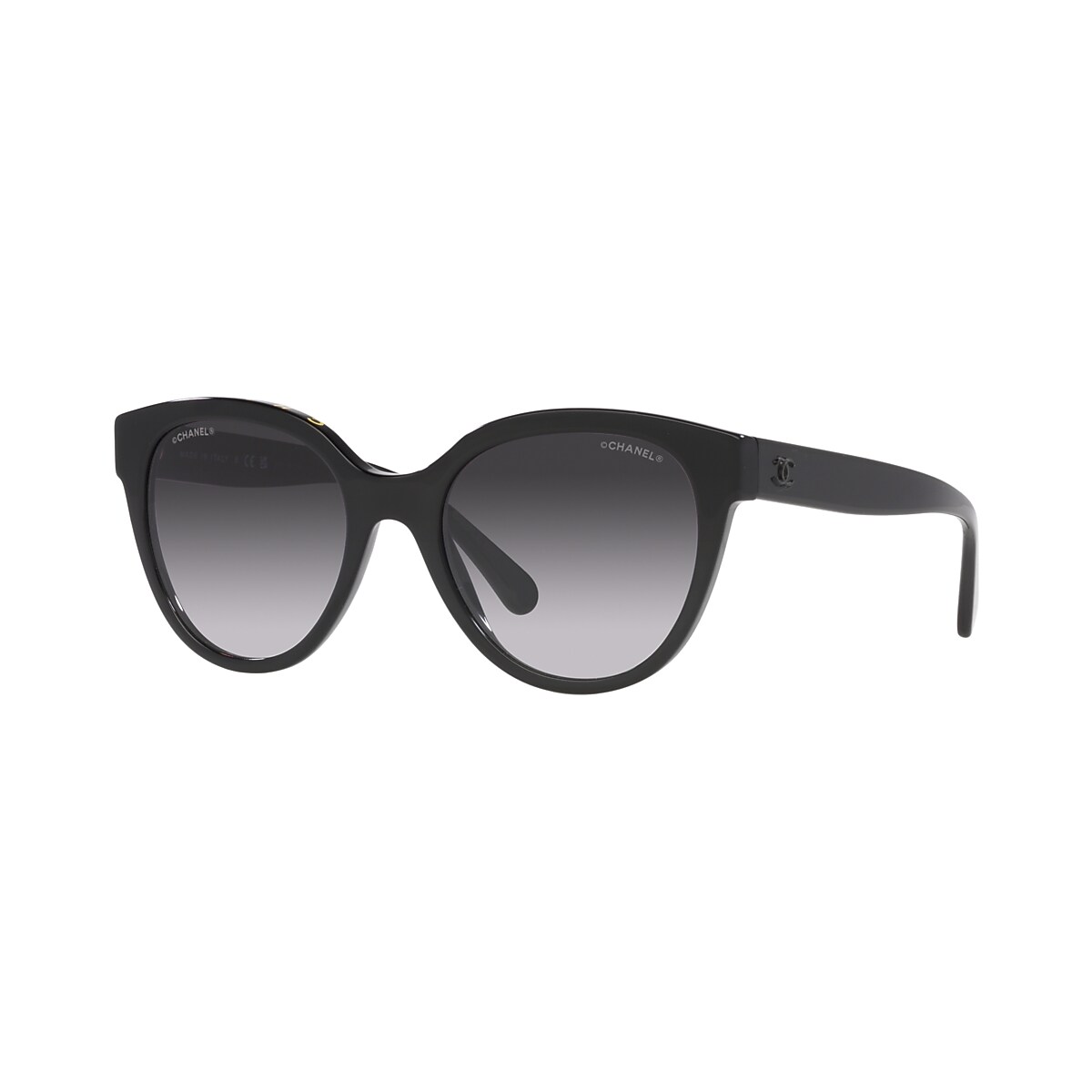 Chanel Butterfly Sunglasses CH5414 54 Grey & Black & Yellow Sunglasses