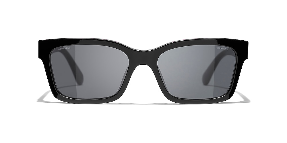 Chanel Square Sunglasses CH5417 54 Grey & Black & Pink Sunglasses