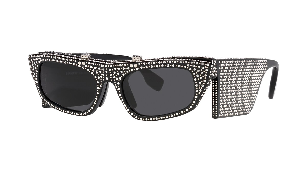 Burberry BE4383 55 Grey & Black Sunglasses | Sunglass Hut United