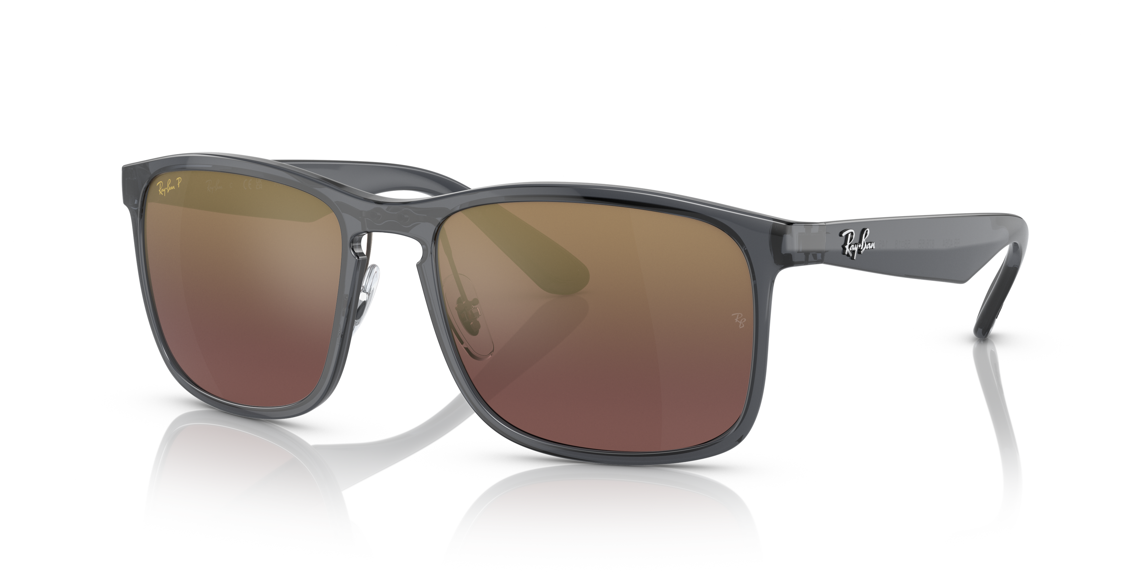 Ray Ban RB4264 Chromance 58 Violet Grey Polarized Sunglasses Ray Ban RB4264 Chromance 58 Violet Grey Polarized Sunglasses