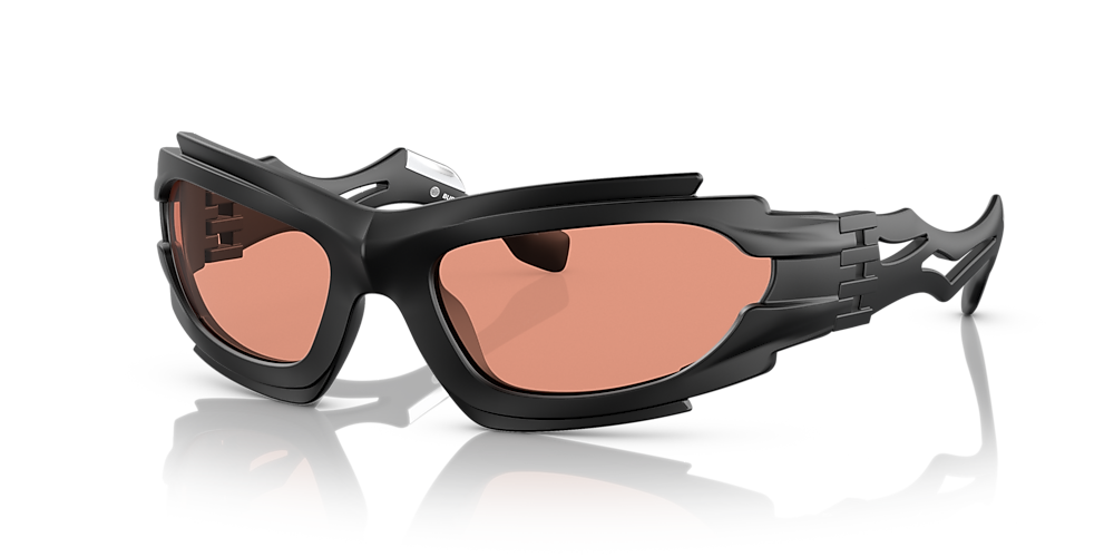 Burberry BE4384 Marlowe 62 Orange & Black Sunglasses | Sunglass Hut USA