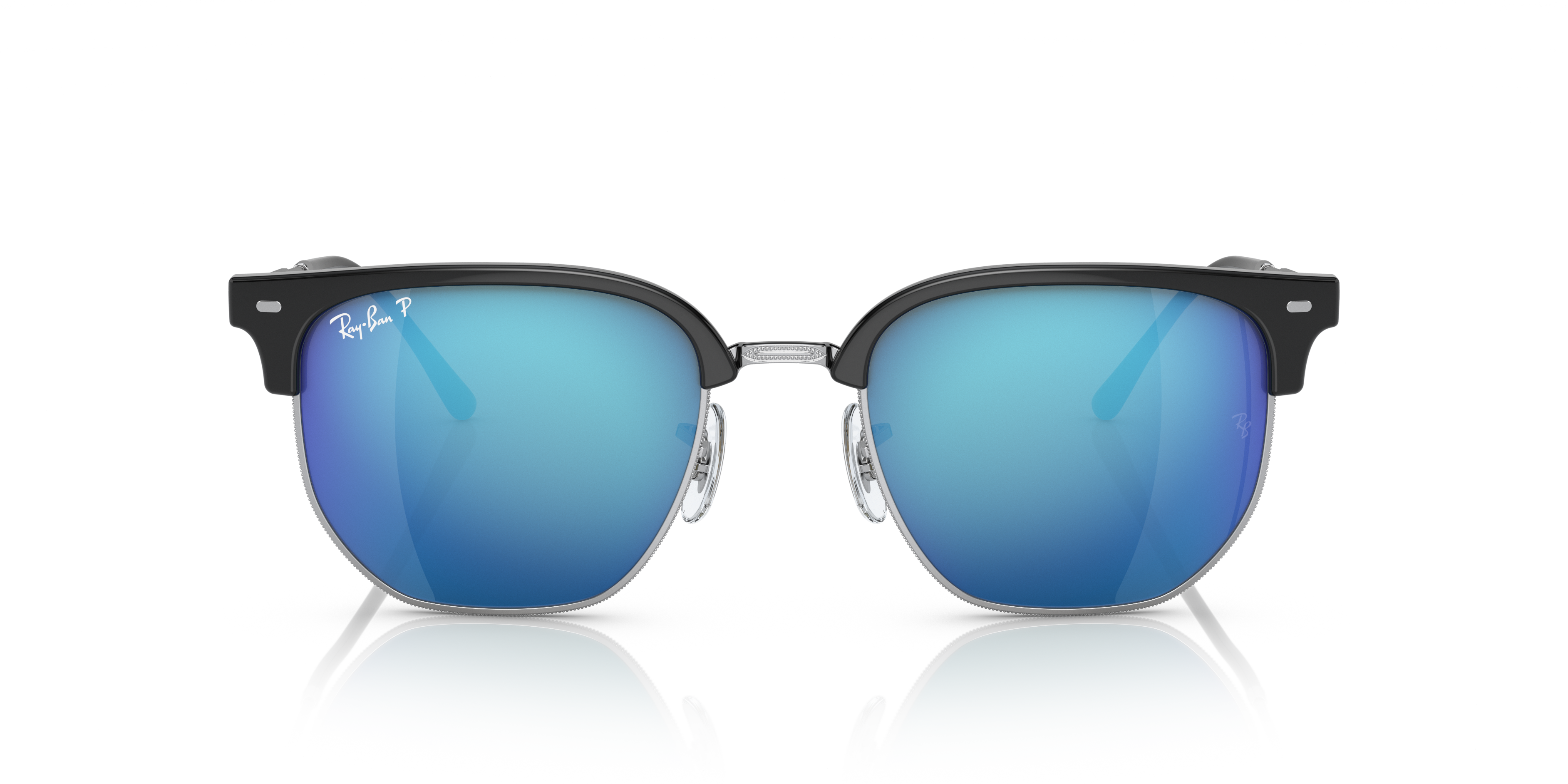 Freeport Matte Black/Blue Mirror Grey Polycarbonate UV Polarized Unisex  Fishing Sunglasses