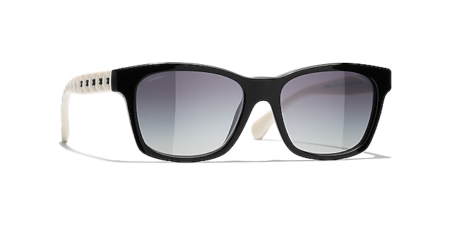 Chanel Square Sunglasses 1656S6 Black & White