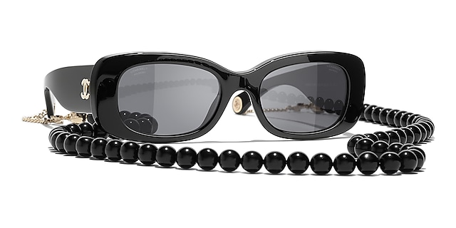 Sunglasses CHANEL CH5494 C888S4 53-18 Black in stock