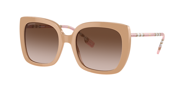 Burberry BE4323 Caroll 54 Gradient Brown & Peach Sunglasses | Sunglass Hut  United Kingdom