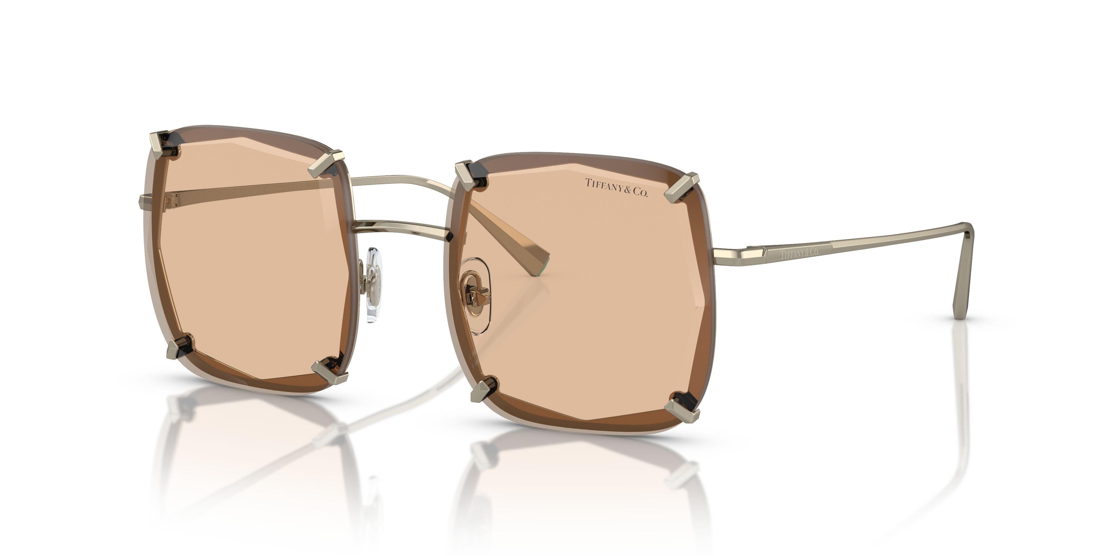Tiffany & Co. TF4197 62 Light Brown & Matte Solid Beige Sunglasses | Sunglass  Hut USA