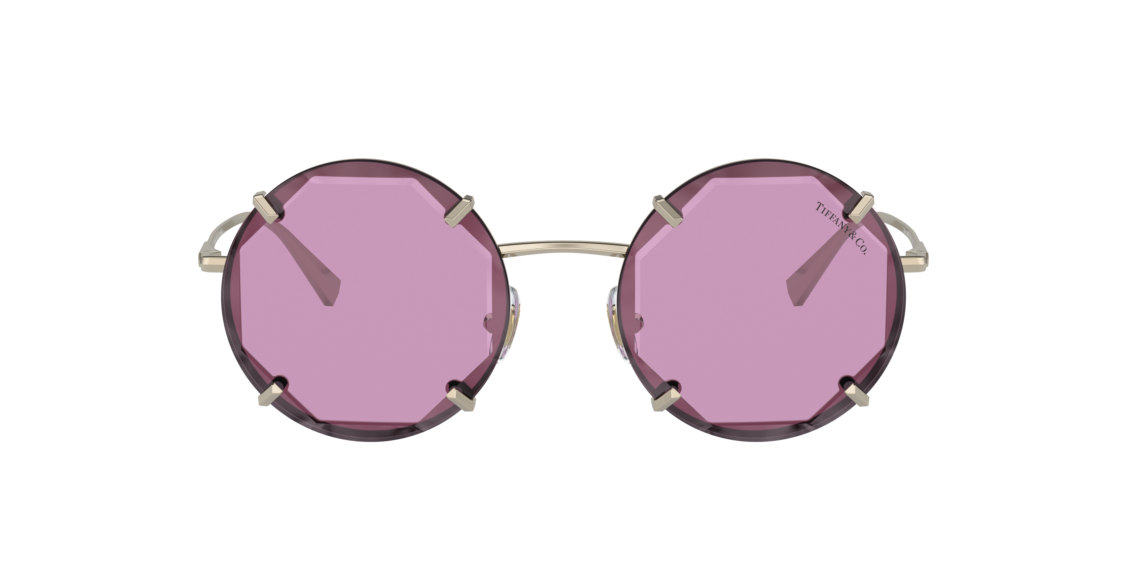 Tiffany & Co . Women's Tf3091-618469 Fashion 52mm Purple Pale Gold Sunglasses In Dark Violet