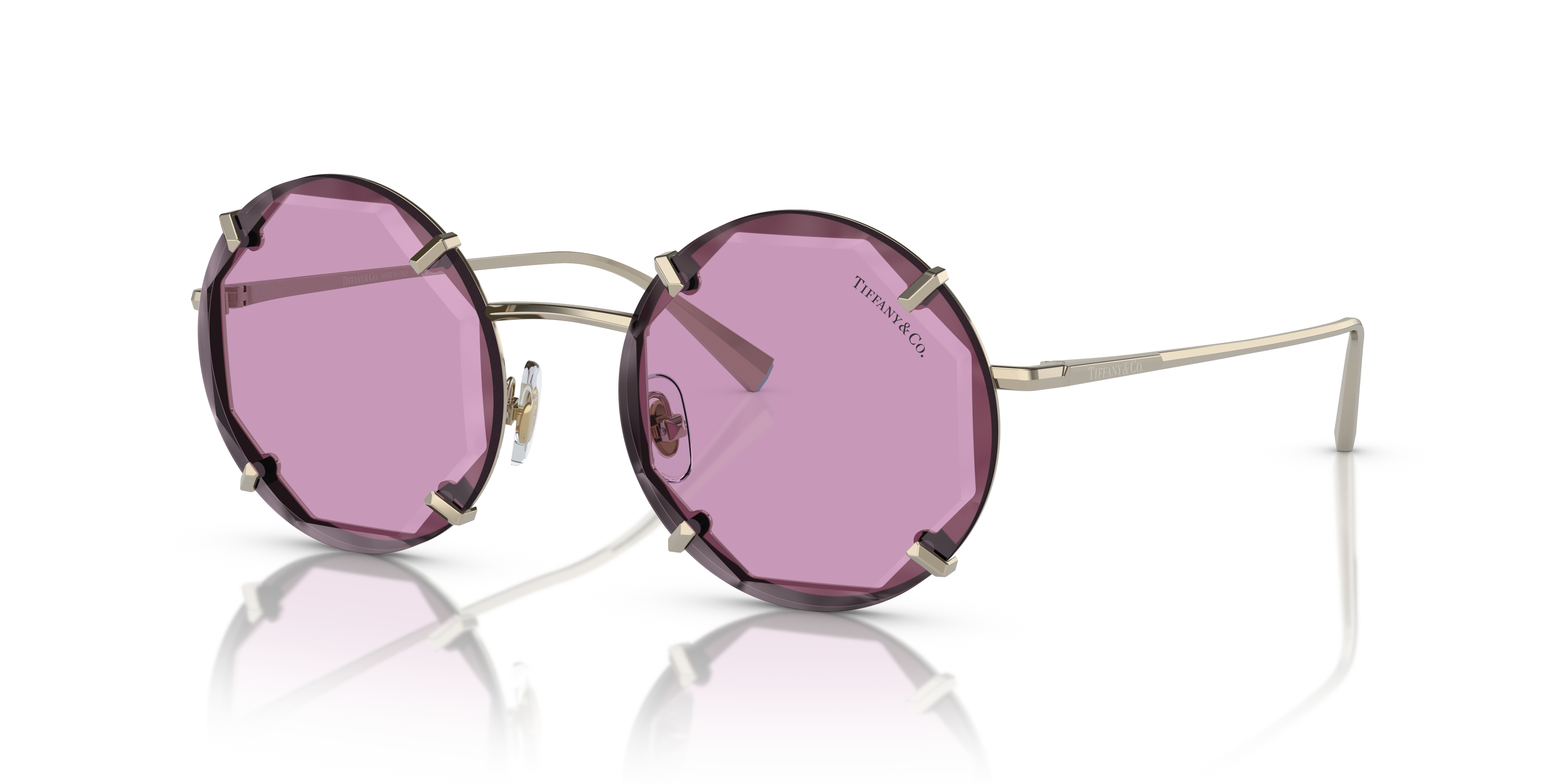 Tiffany & Co Eyewear Rimless Gradient Round Sunglasses - Farfetch