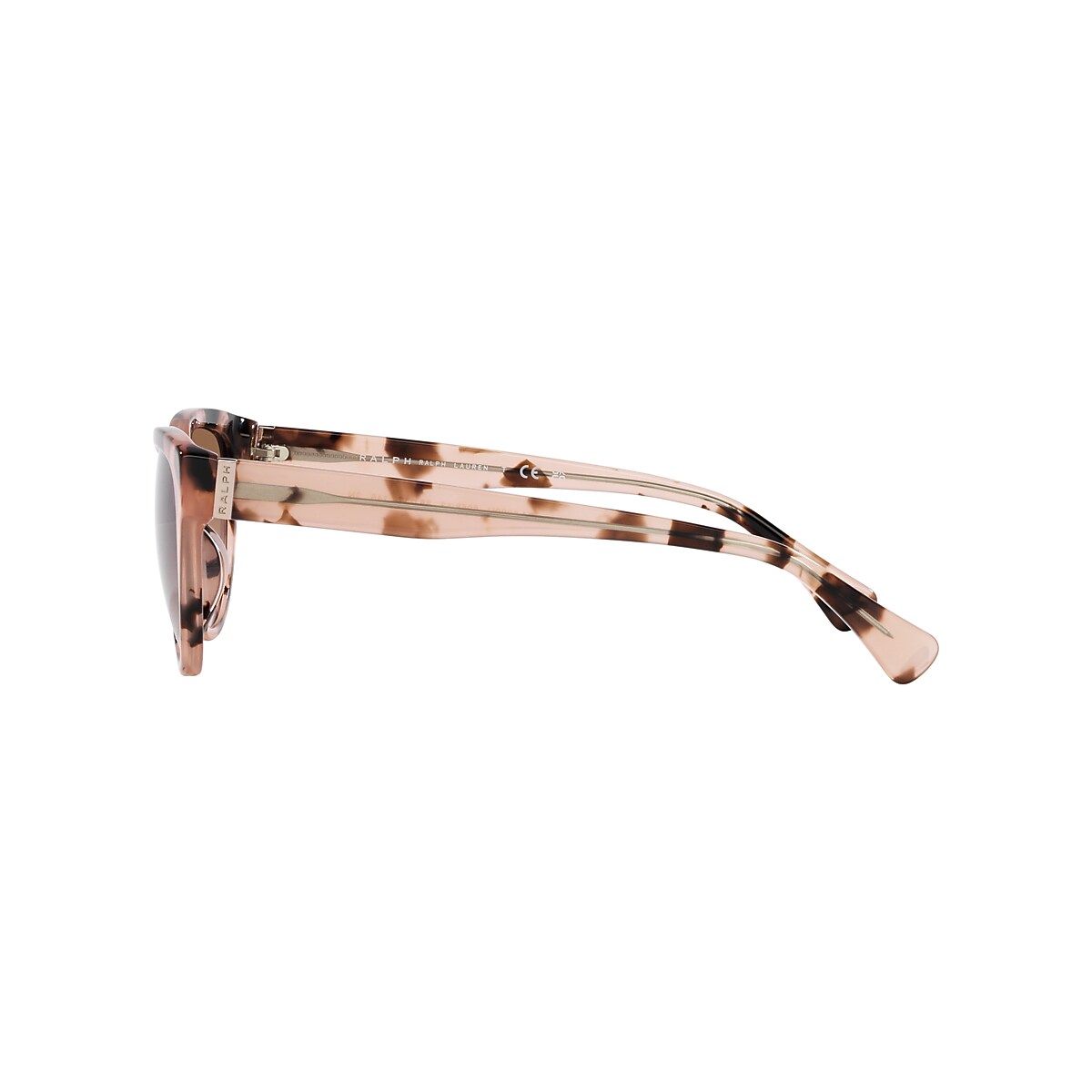 RALPH RA5299U Shiny Pink Havana - Women Sunglasses, Gradient Brown Lens