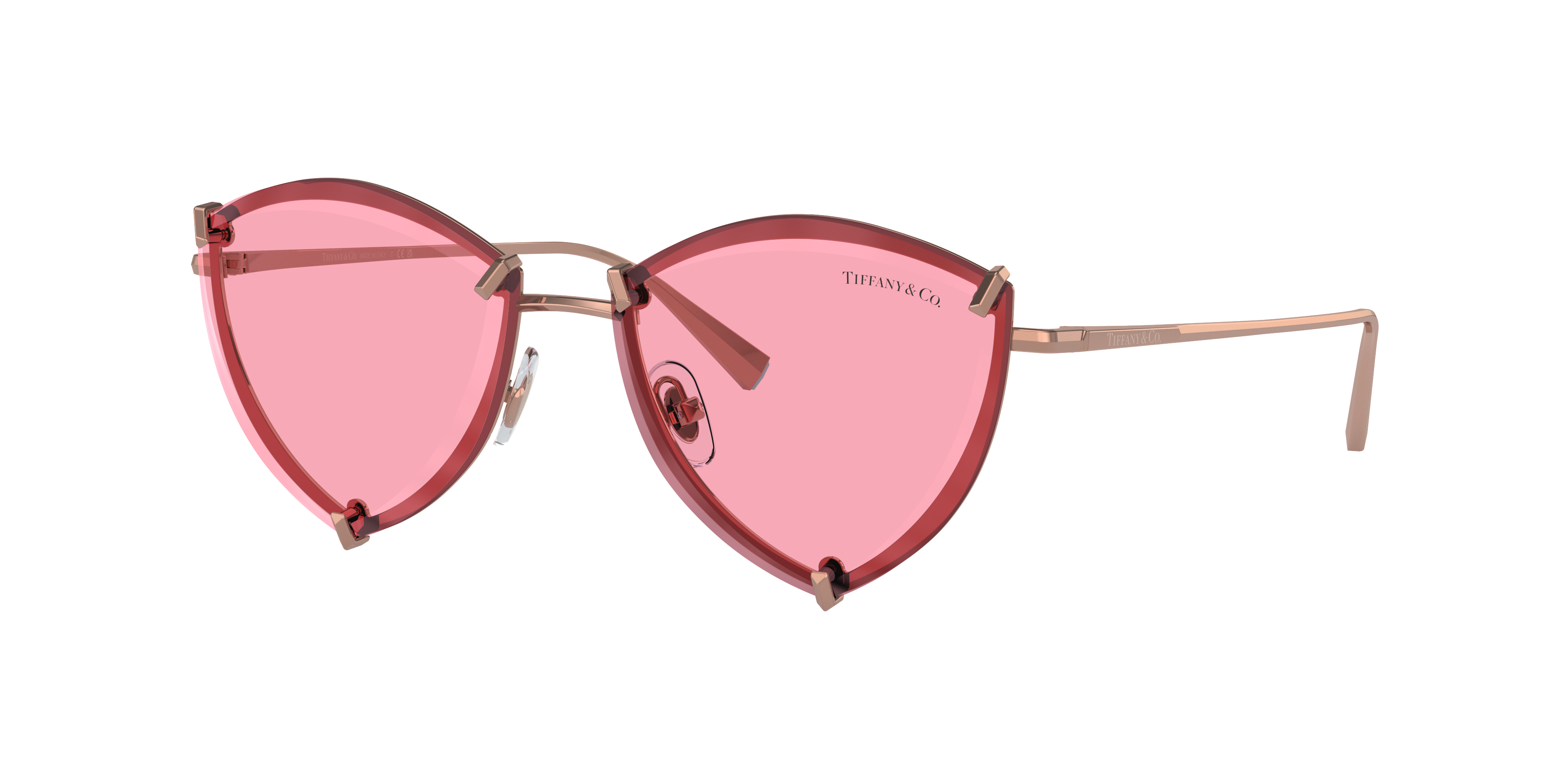 Tiffany & Co 0tf3090 610584 Geometric Sunglasses In Pink
