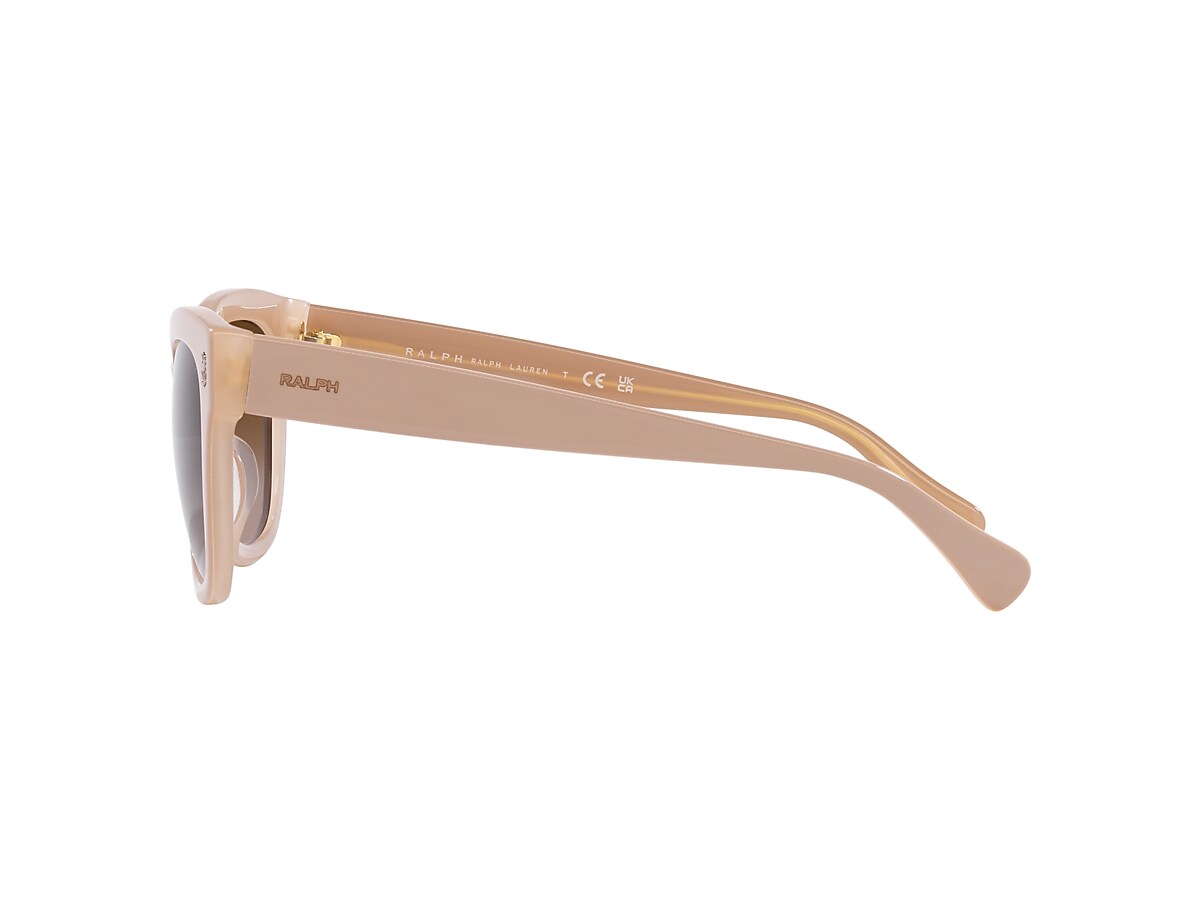Ralph RA5301U 52 Gradient Brown & Beige On Milky Beige Sunglasses 