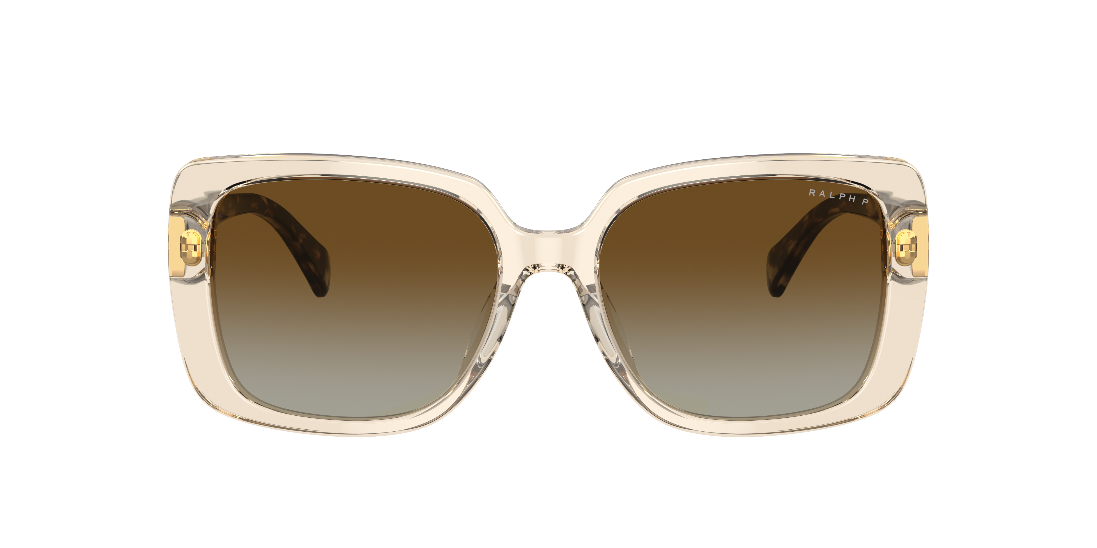 Shop Ralph Woman Sunglasses Ra5298u In Brown Gradient Polarized