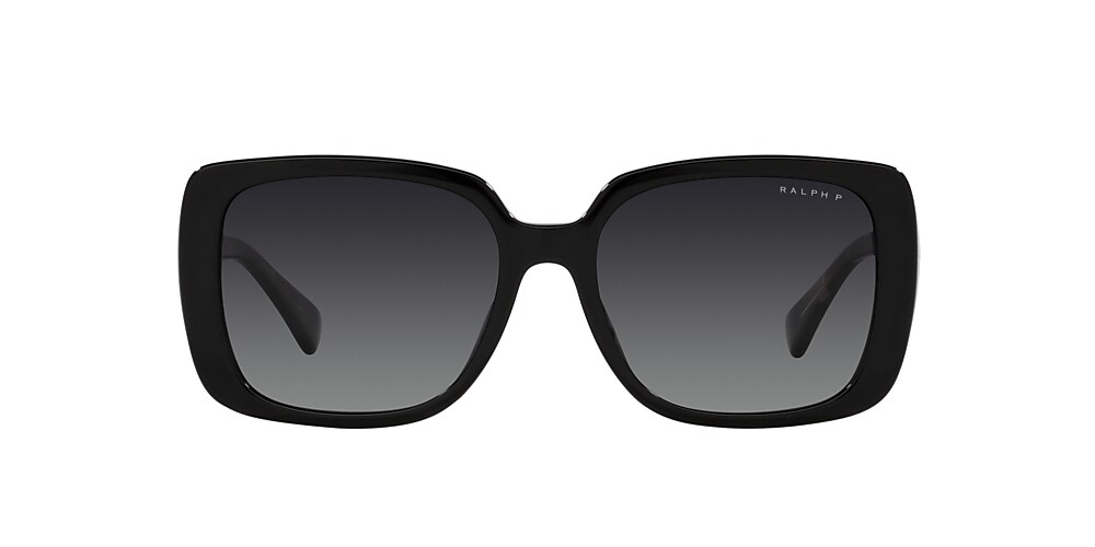RALPH RA5298U Negro Brillante - Gafas de Sol femenino, lentes Gradient  Polarized Grey