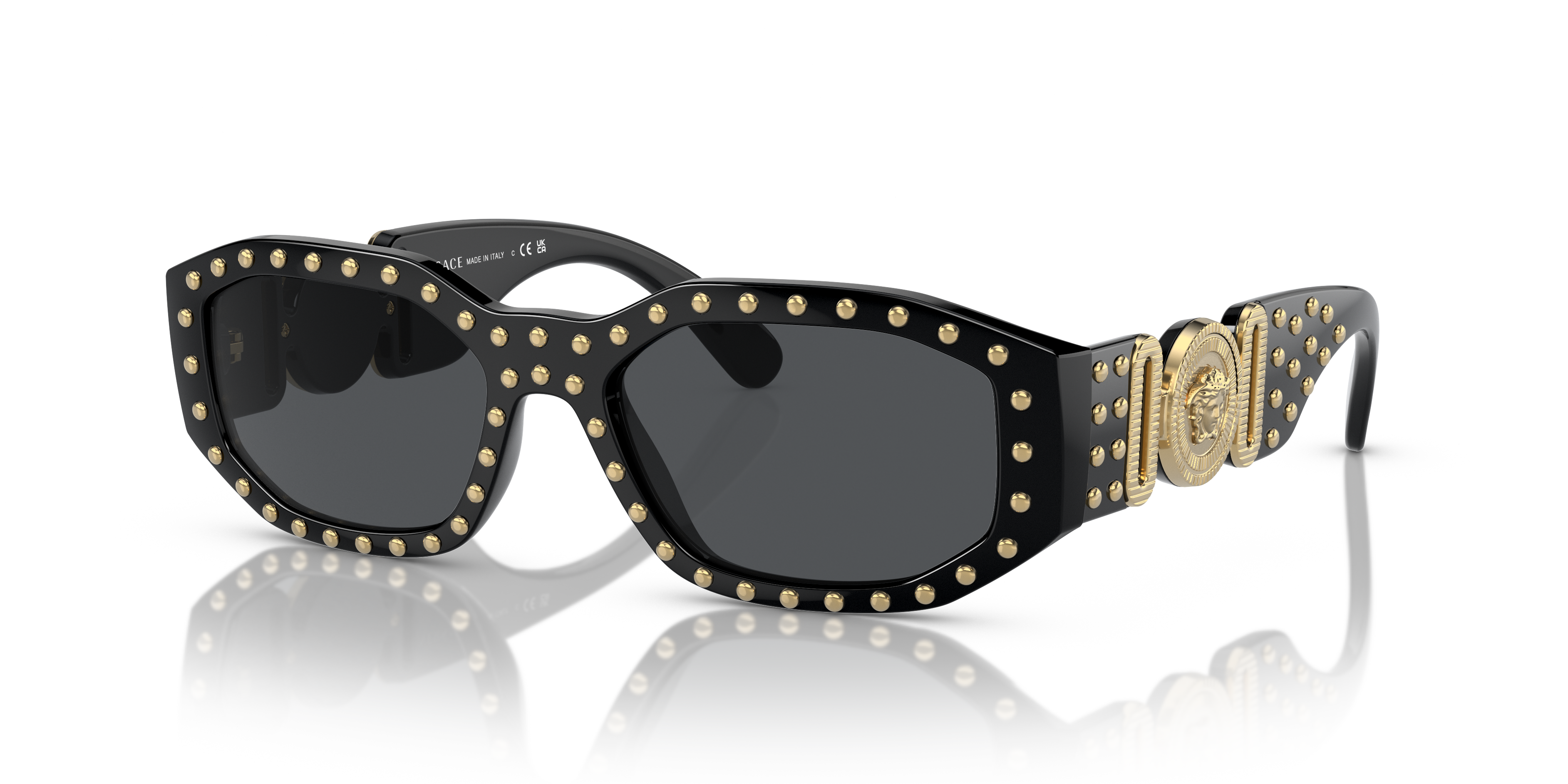 Versace VE4426BU 54 Dark Grey & White Sunglasses | Sunglass Hut USA