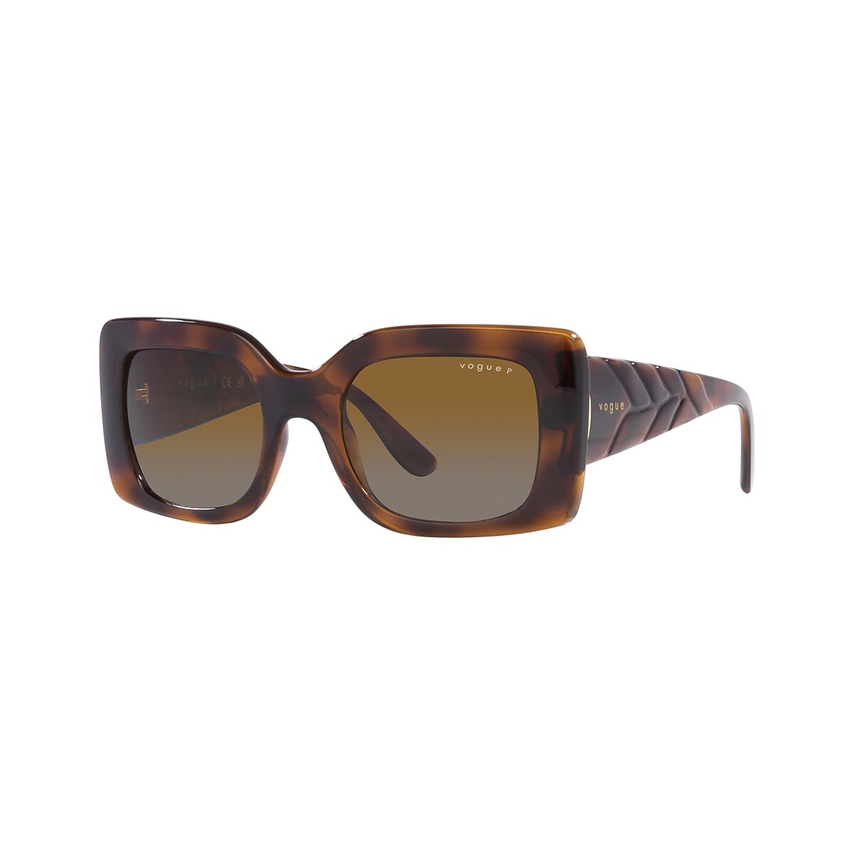 Vogue Eyewear VO5481S 52 Polarized Grey Gradient Brown & Top Havana/Brown  Polarized Sunglasses