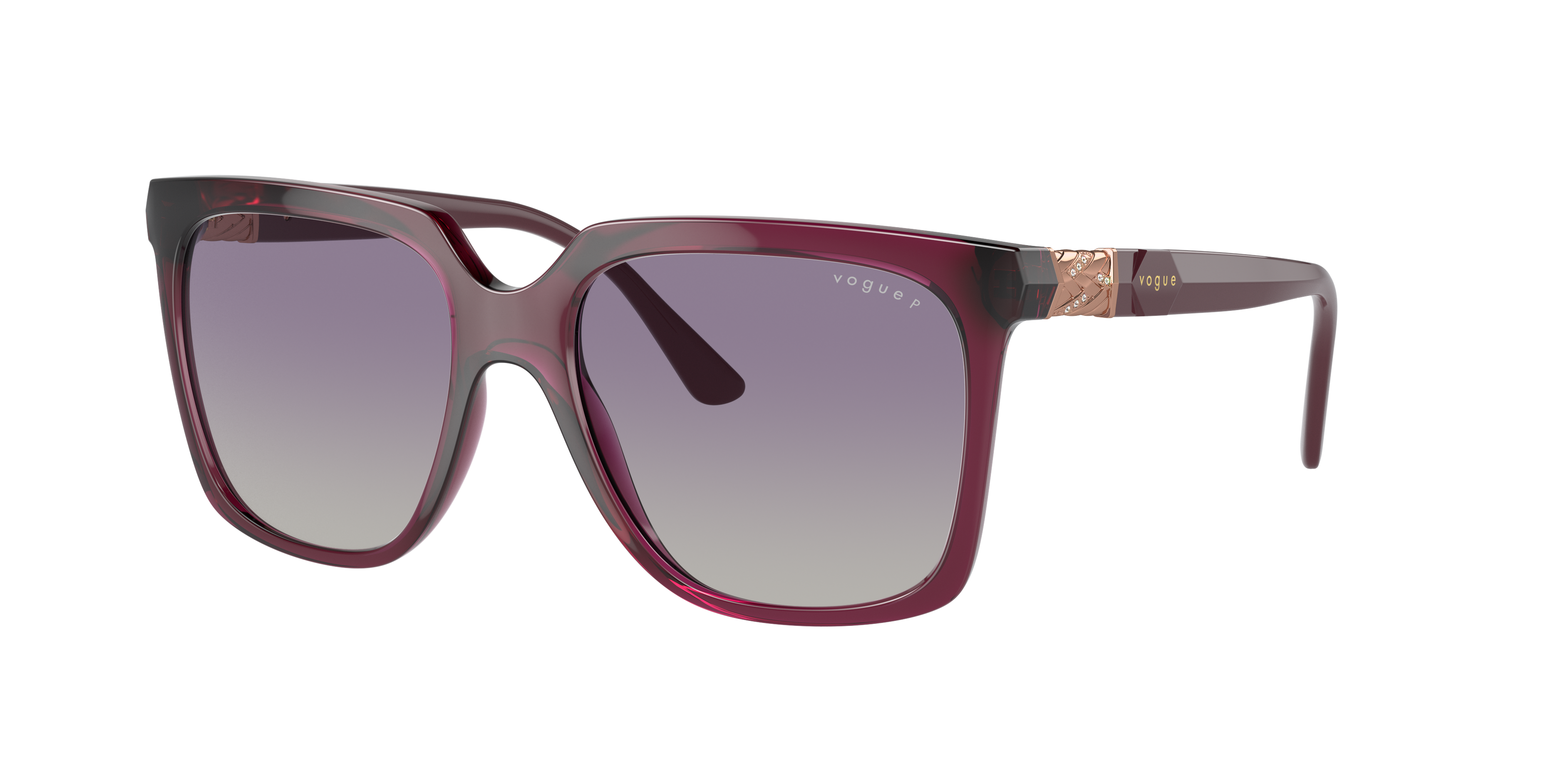 Vogue Eyewear Woman Sunglasses Vo5476sb In Polar Grey Gradient Violet