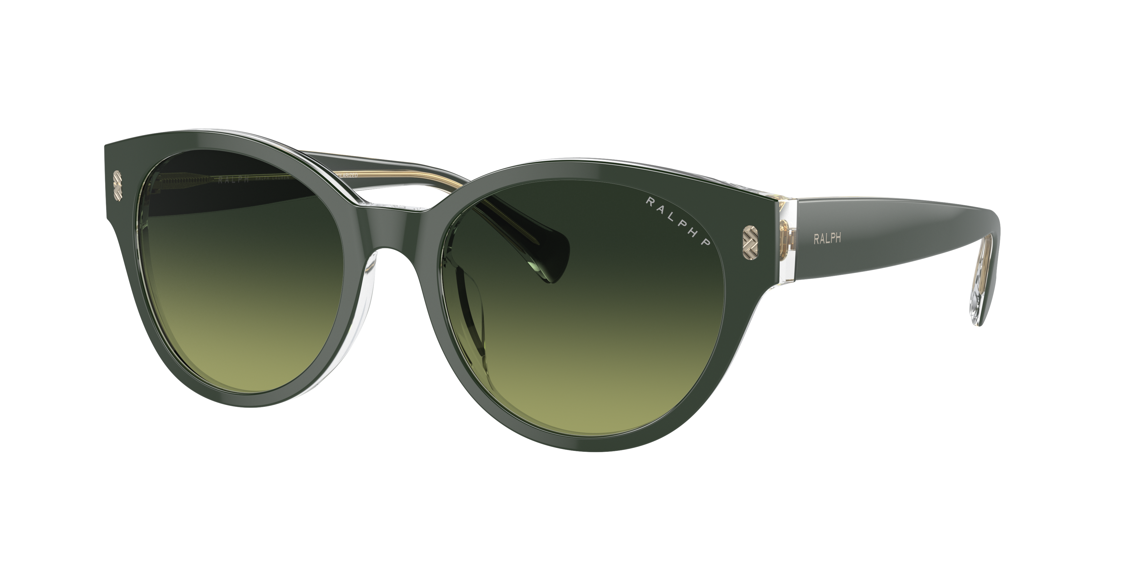 Ralph Woman Sunglasses Ra5302u In Gradient Green Polarized