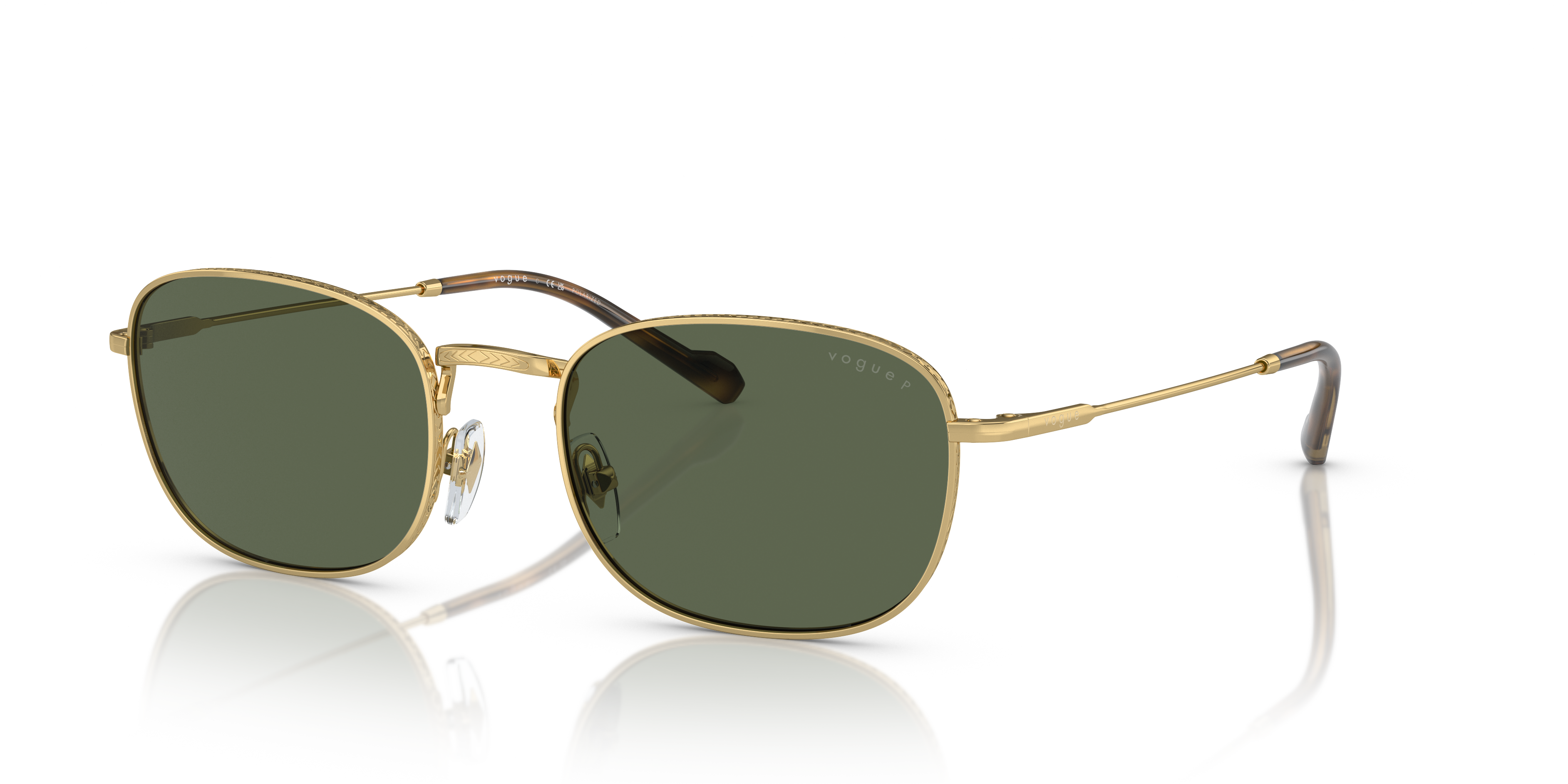 Vogue Eyewear VO5438S 52 Dark Brown & Hunter Green Sunglasses | Sunglass Hut  USA
