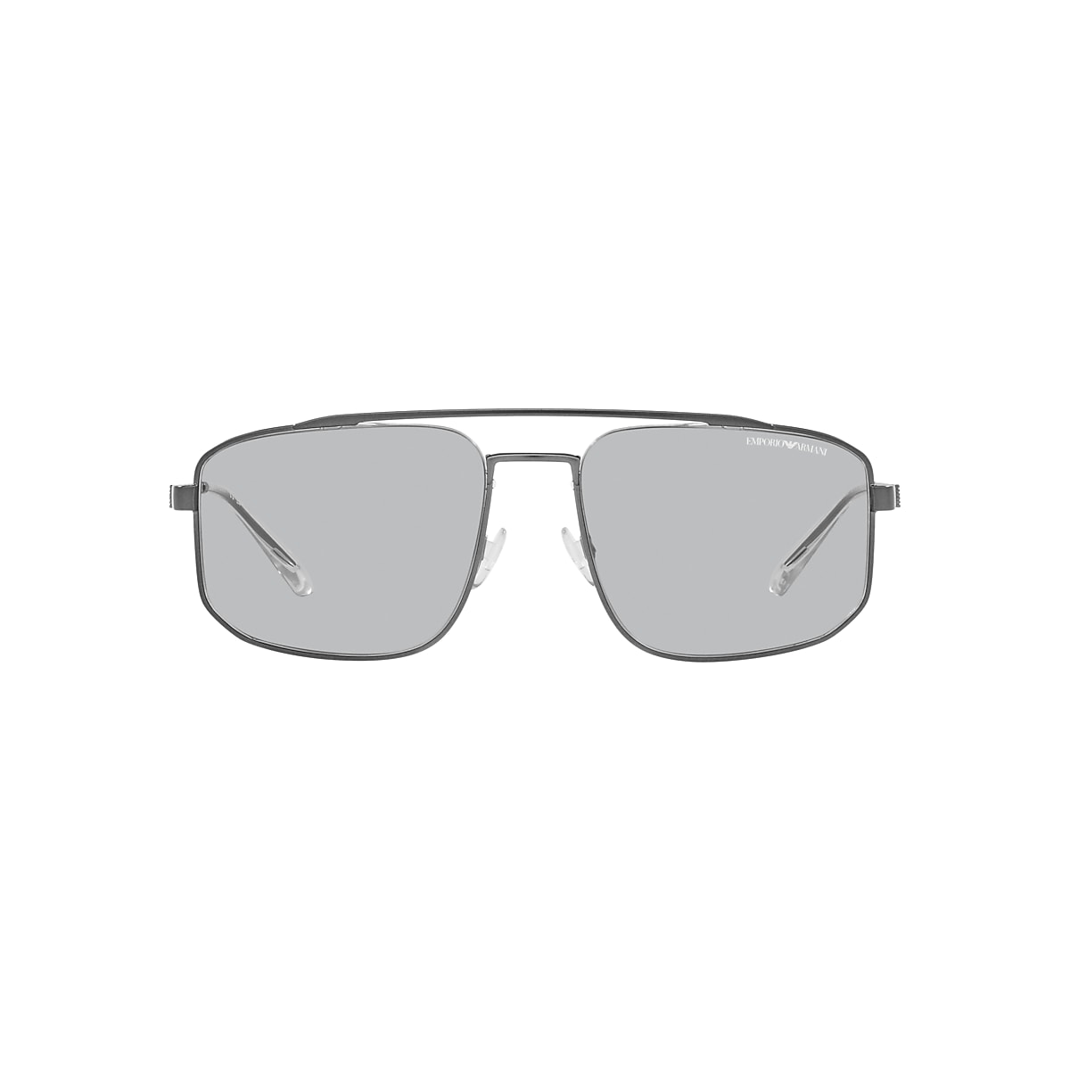 Emporio Armani EA2139 57 Hellgrau und Matt Gunmetal Sonnenbrillen 