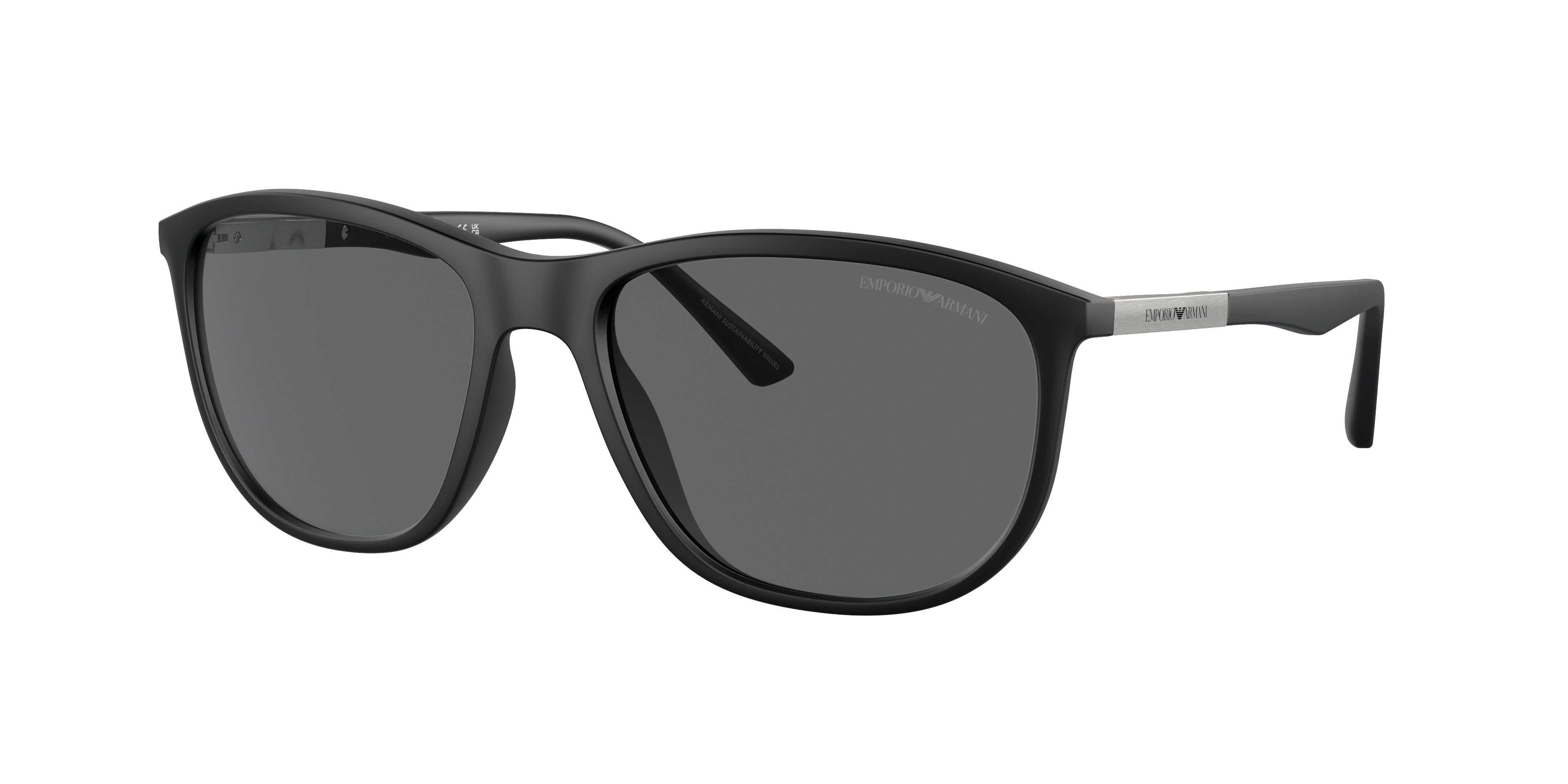 Shop Emporio Armani Man Sunglass Ea4201 In Dark Grey