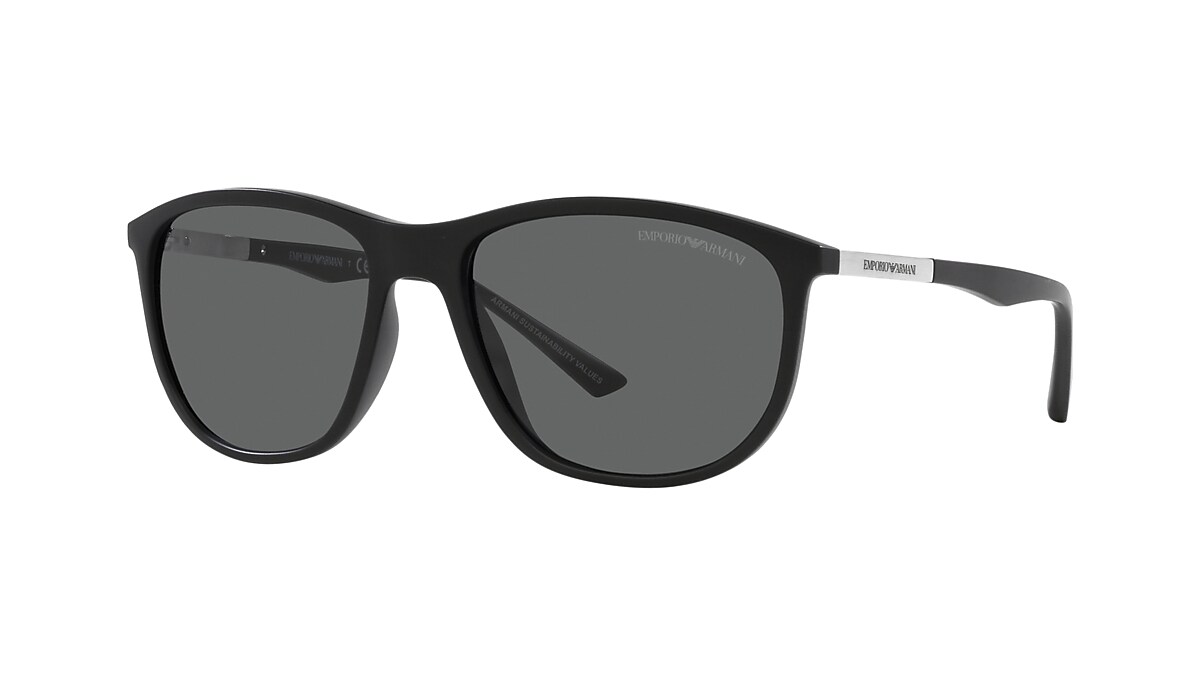 Emporio Armani EA4201 58 Dark Grey & Matte Black Sunglasses 