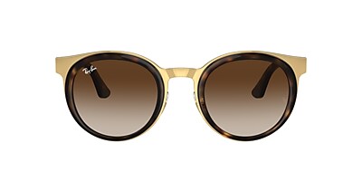 Ray-Ban RB3710 Bonnie 50 Brown & Havana On Gold Sunglasses