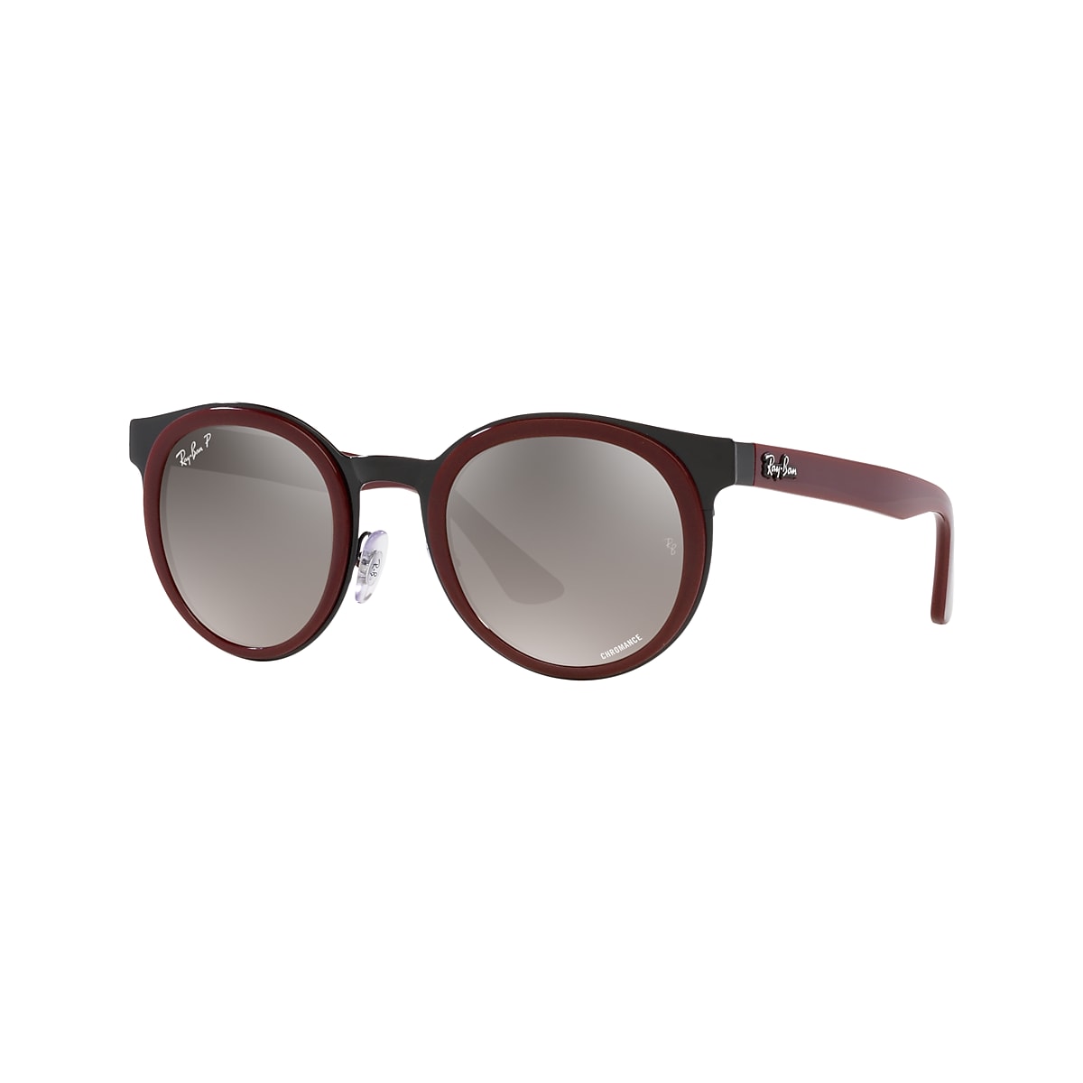 RAY-BAN RB3710 Bonnie Red On Black - Unisex Sunglasses, Silver Lens