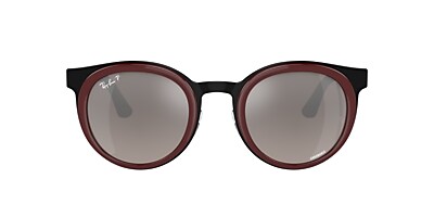 Ray-Ban RB3710 Bonnie 50 Silver & Red On Black Polarized