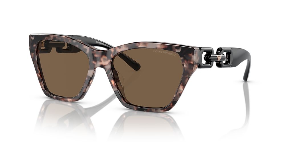 Emporio Armani EA4203U 55 Dark Brown Shiny Pink Havana